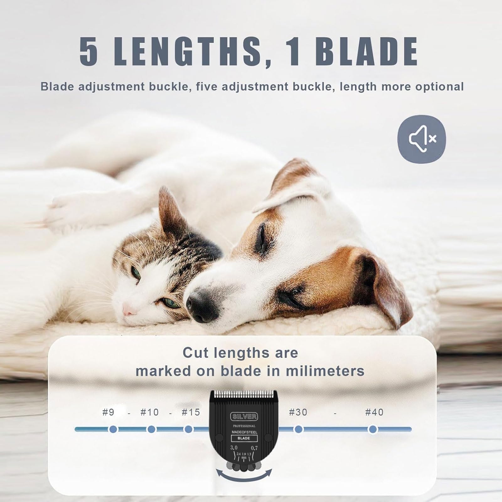 Colorski 3Pcs Adjustable 5 In 1 Replacement Blades Compatible With Wahl 5 In1 Clipper Bravura, Chromado, Creativa, Figura, Motio