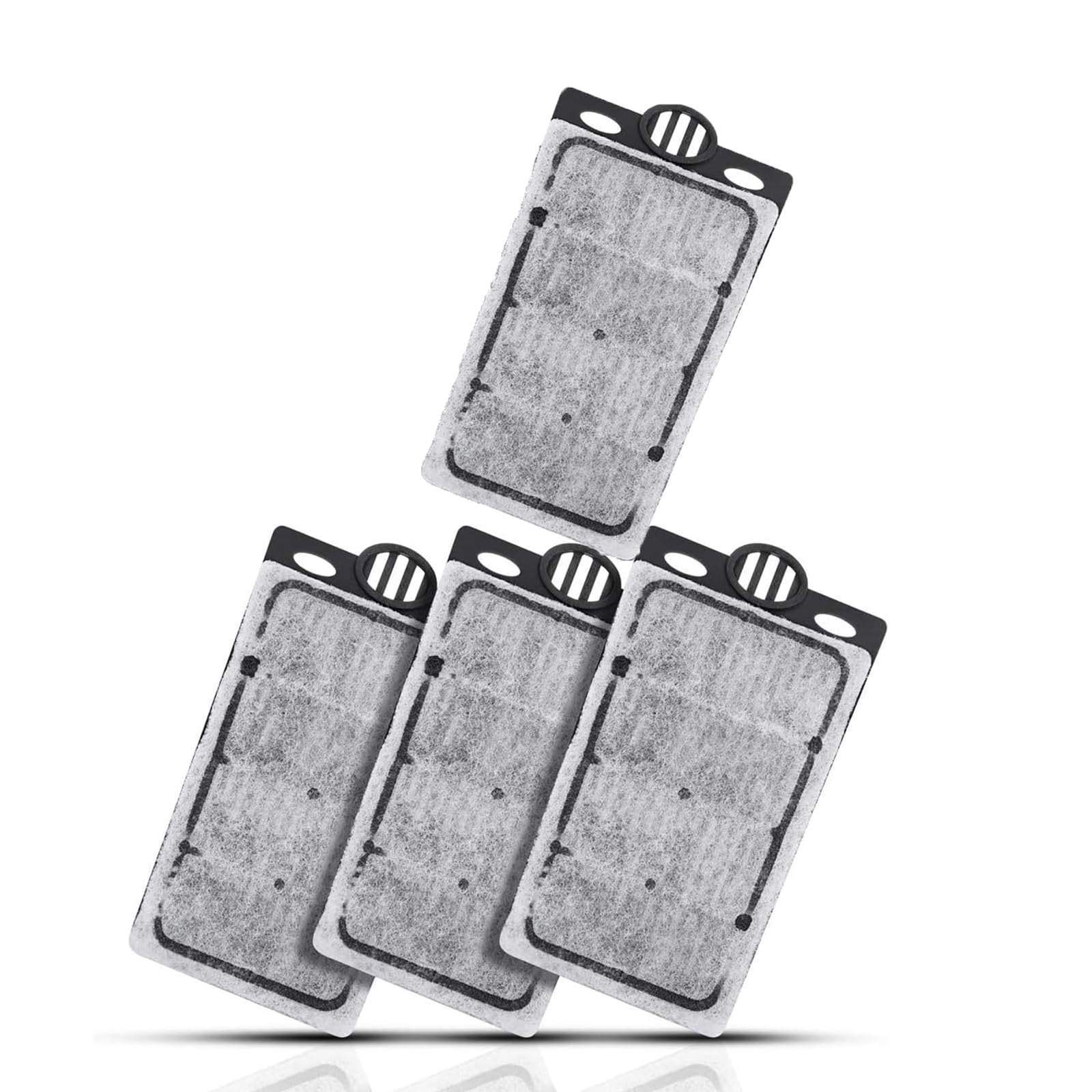 Jacksuper 4Pcs Aquarium Waterfall Reptiles Turtle Filter Cartridges Replacement Waterfall Filter Only Ultra-Activated Carbon With Whisper Technology (3Pcs Filter Cartridges)