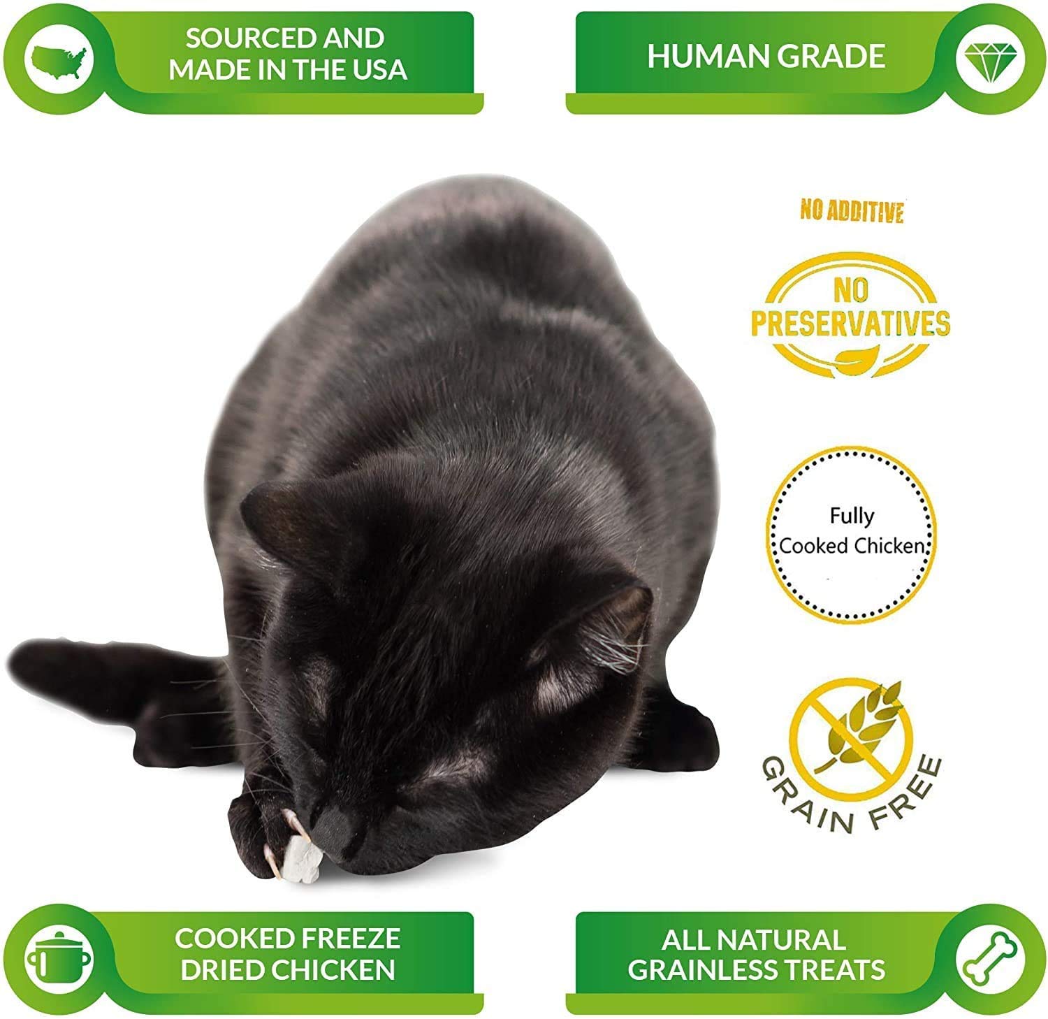 LIFE ESSENTIALS BY CAT-MAN-DOO All Natural Freeze Dried Chicken Crushed Sprinkles Powder for Dogs & Cats No Preservatives, or Ad