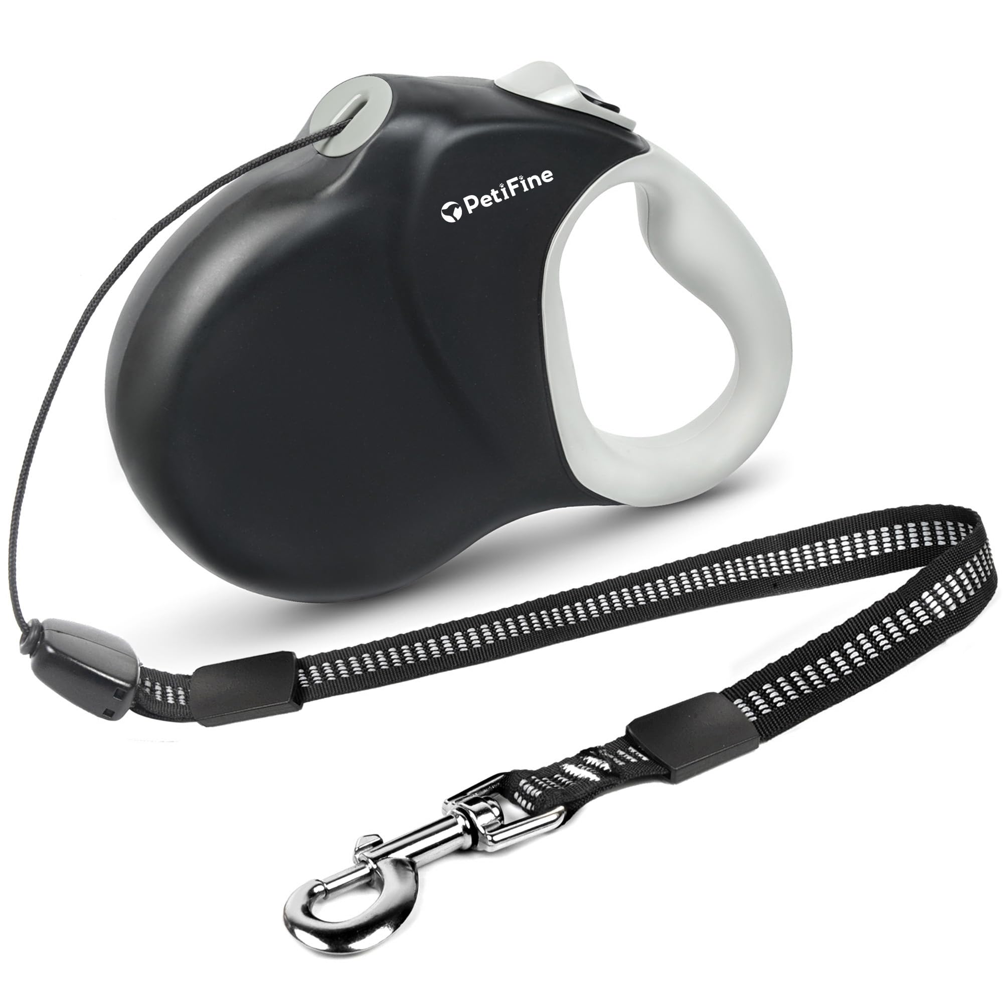 Petifine Retractable Dog Leash,30 Ft Heavy Duty Dog Walking Leash For Medium Large Dogs Up To 110 Lbs, Upgraded No Tangle Long R