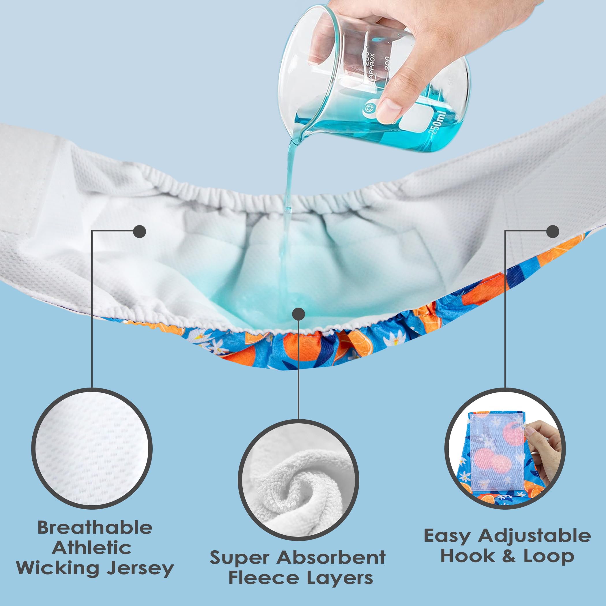 Wegreeco Belly Bands For Male Dogs, (4 Pack) Of Washable Male Dog Diapers, Super Absorbent Dog Belly Band (Fruit, Adventure, Lar