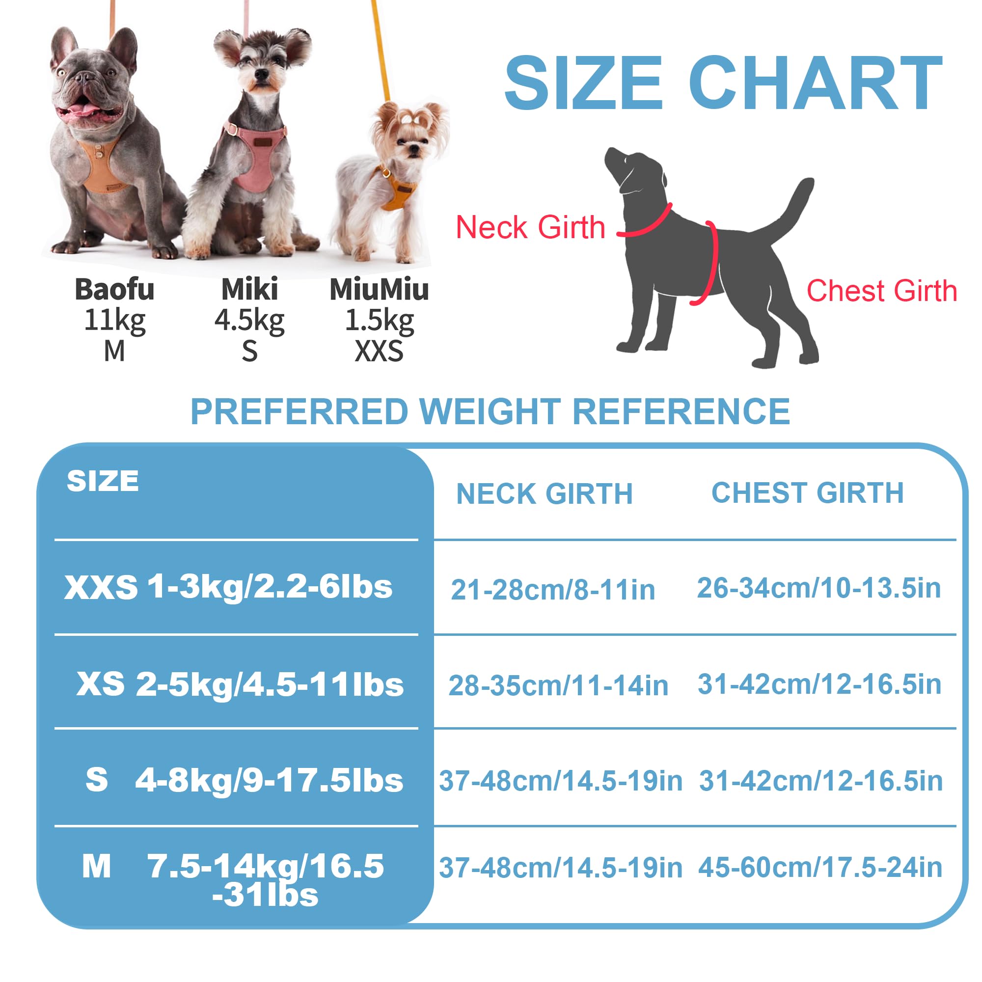 Puppytie Ultra-Light No-Pull Xxs Dog Harness - Escape-Proof Adjustable Vest For Small Breeds (2.2-6Lbs)