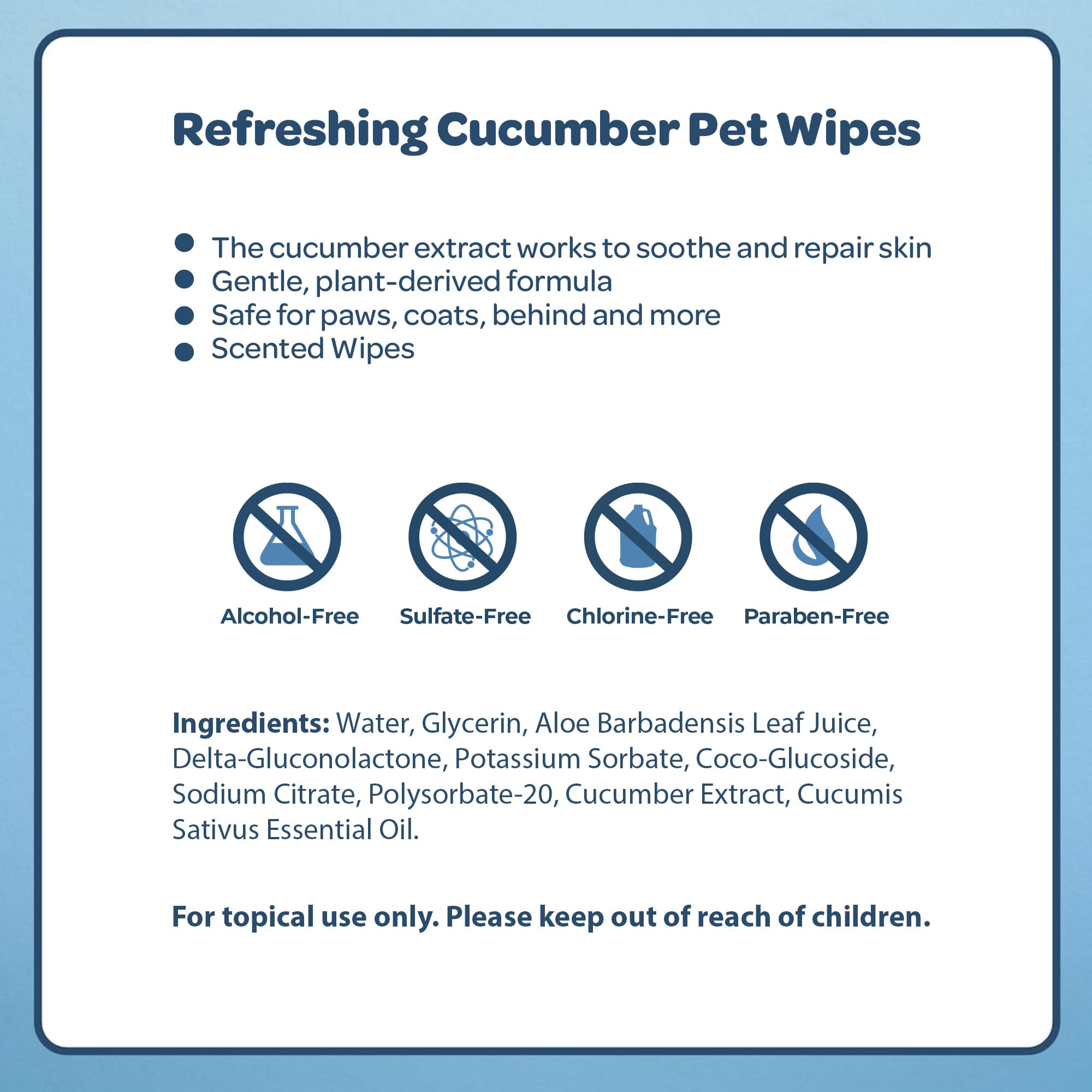 Best Pet Supplies Pet Wipes For Dogs - Dog Wipes Cleaning Deodorizing, For Coats, Ears, Paws - Refreshing, Cucumber 100 Count