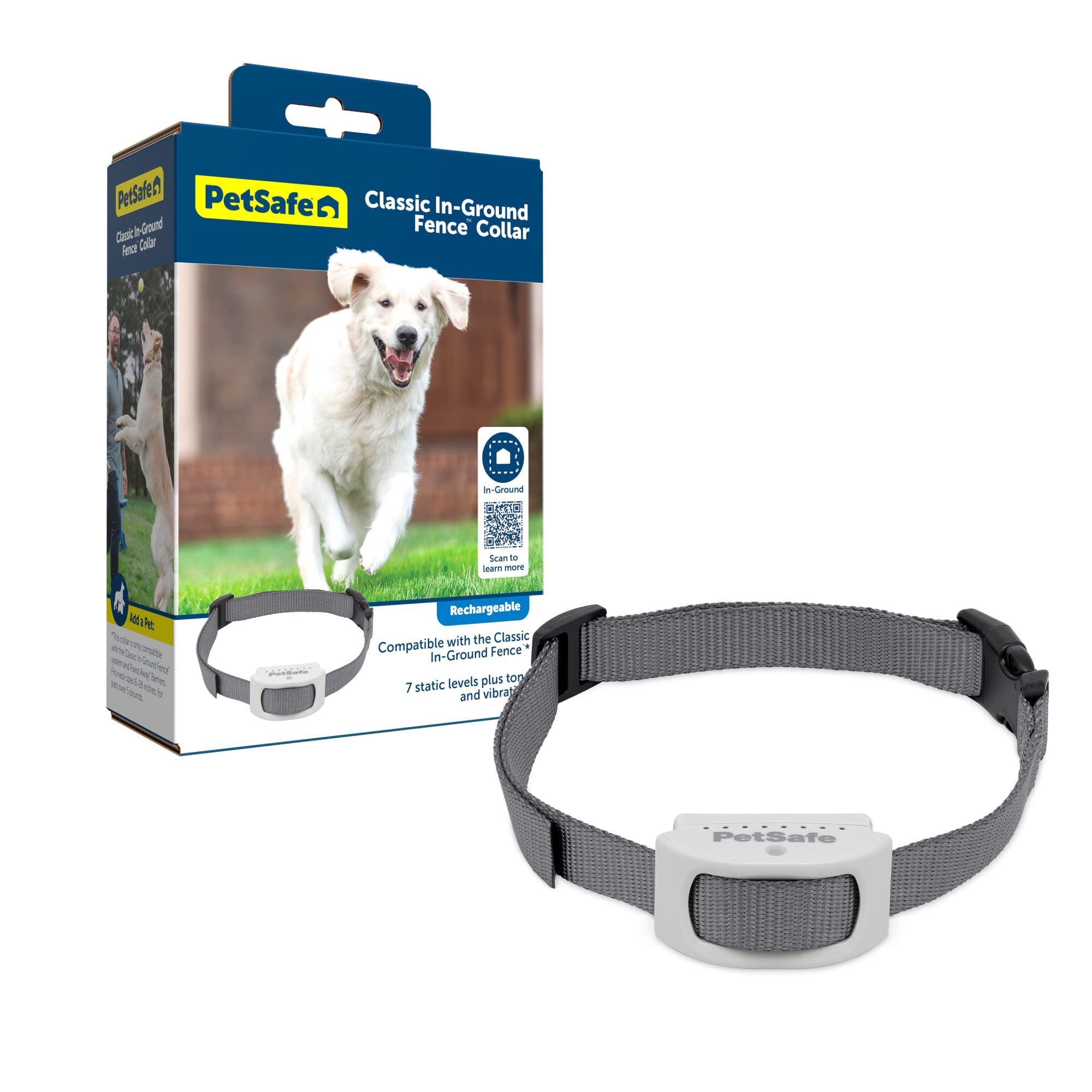 Petsafe  Classic In-Ground Fence  Rechargeable Receiver Collar  For Dogs And Cats - From The Parent Company Of Invisible Fence B