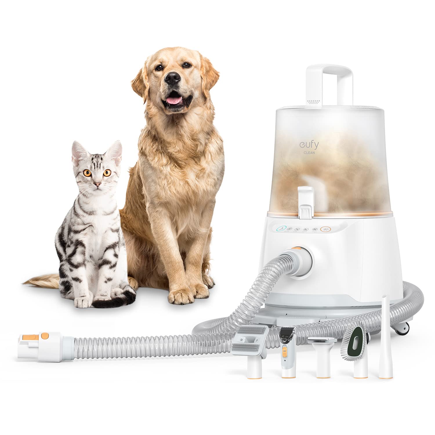 eufy by Anker N930 Pet Grooming Kit with Vacuum, 5-in-1, Strong Suction, 4.5L Large Capacity Dust Box, Hair Trimmer, Unisex, Low