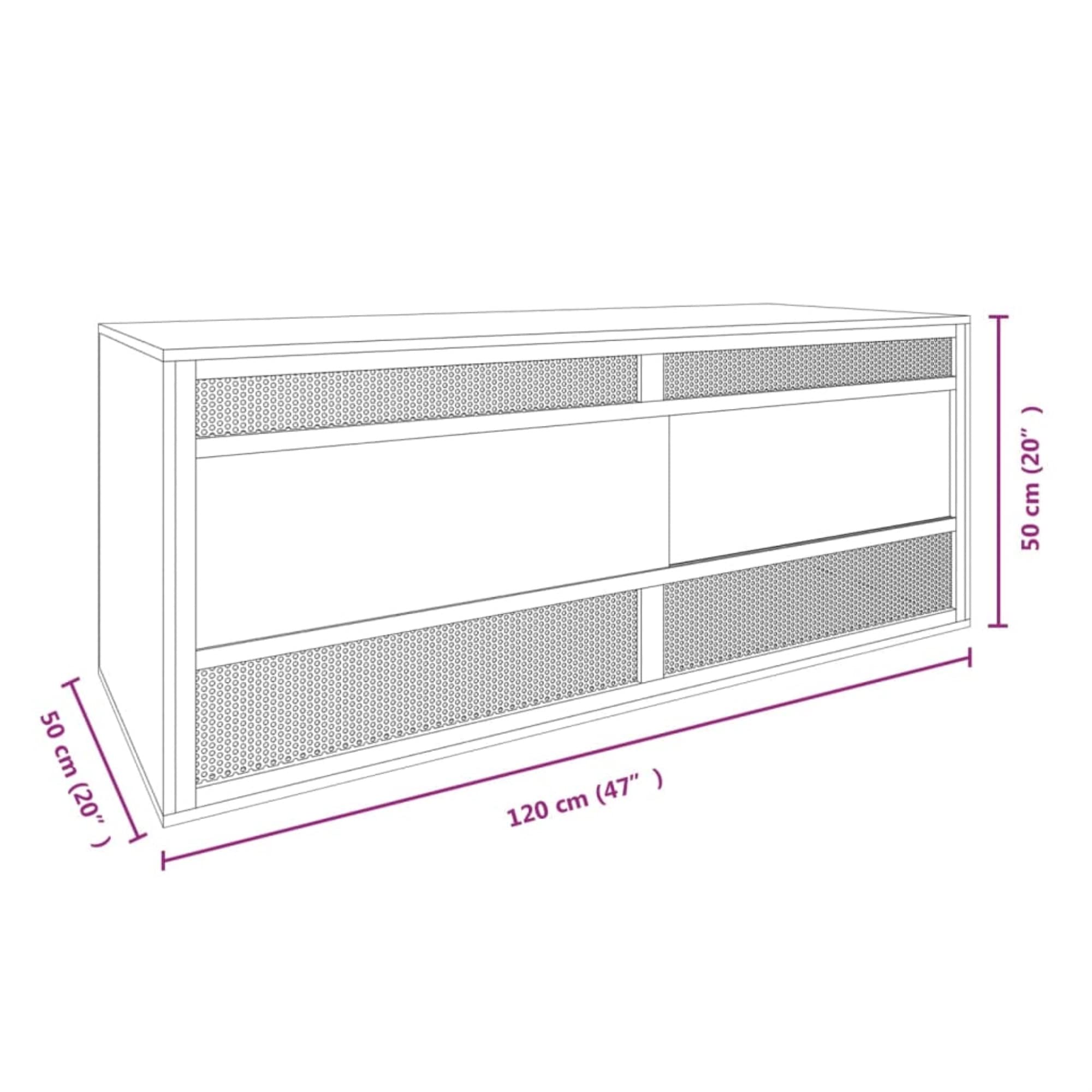 Vidaxl Terrarium Engineered Wood 47.2'X19.7'X19.7'