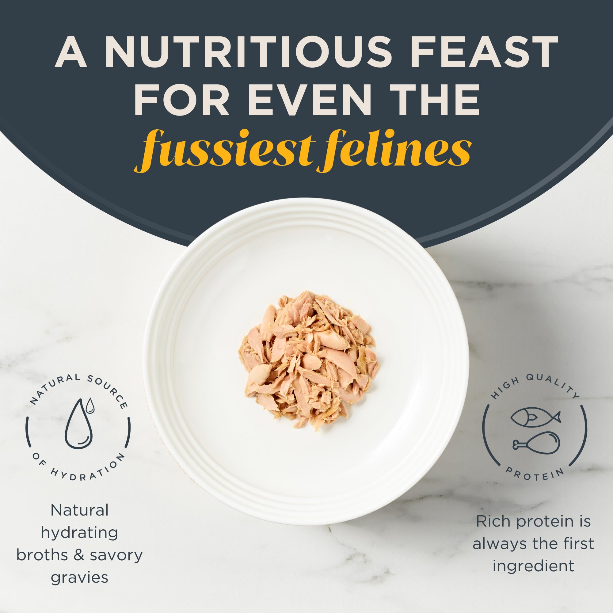 Reveal Natural Wet Cat Food, 12 Count, Grain Free, Limited Ingredient Canned Food for Cats, Fish and Chicken Variety in Gravy, 2