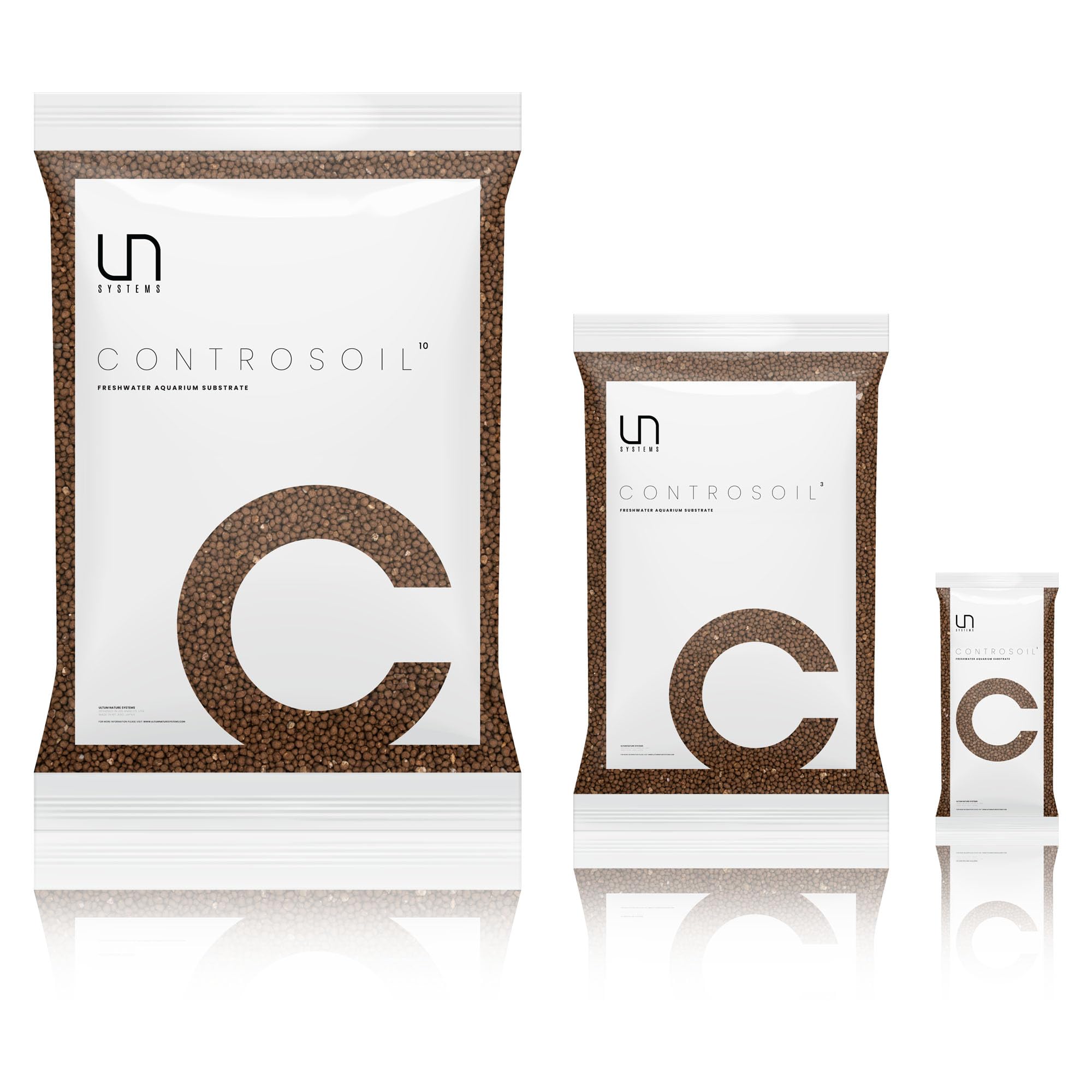 Ultum Nature Systems Controsoil - Freshwater Aqua Soil Substrate for Fish, Shrimp, Live Plant Propagation and Aquascaping - 6.8p