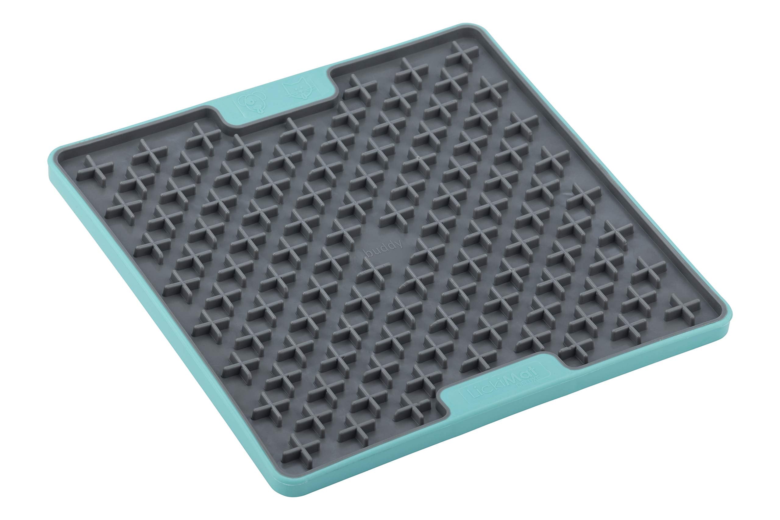 LickiMat Tuff, Heavy-Duty Buddy, Dog Slow Feeder Lick Mat, Boredom Anxiety Reducer; Perfect for Food, Treats, Yogurt, or Peanut