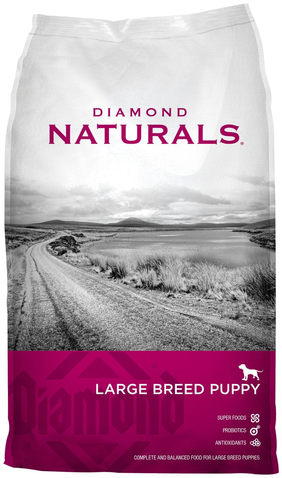 Diamond Naturals Dry Food for Puppy, Large Breed Lamb and Rice Formula, 40 Pound Bag