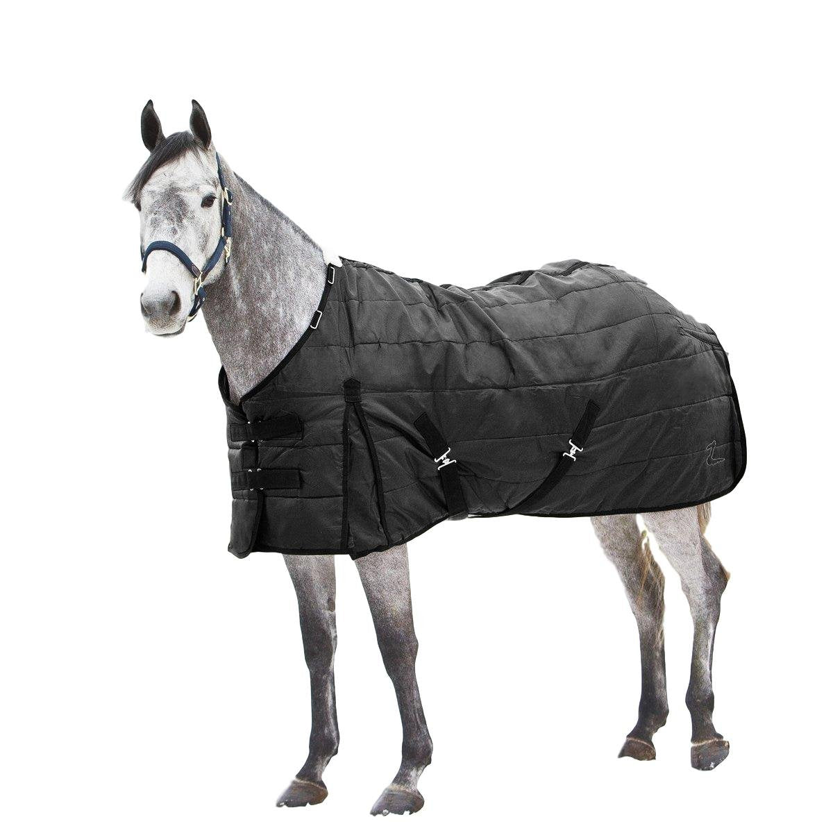 Horze Nevada Medium Weight Stable Blanket 200G - Black - 72 In