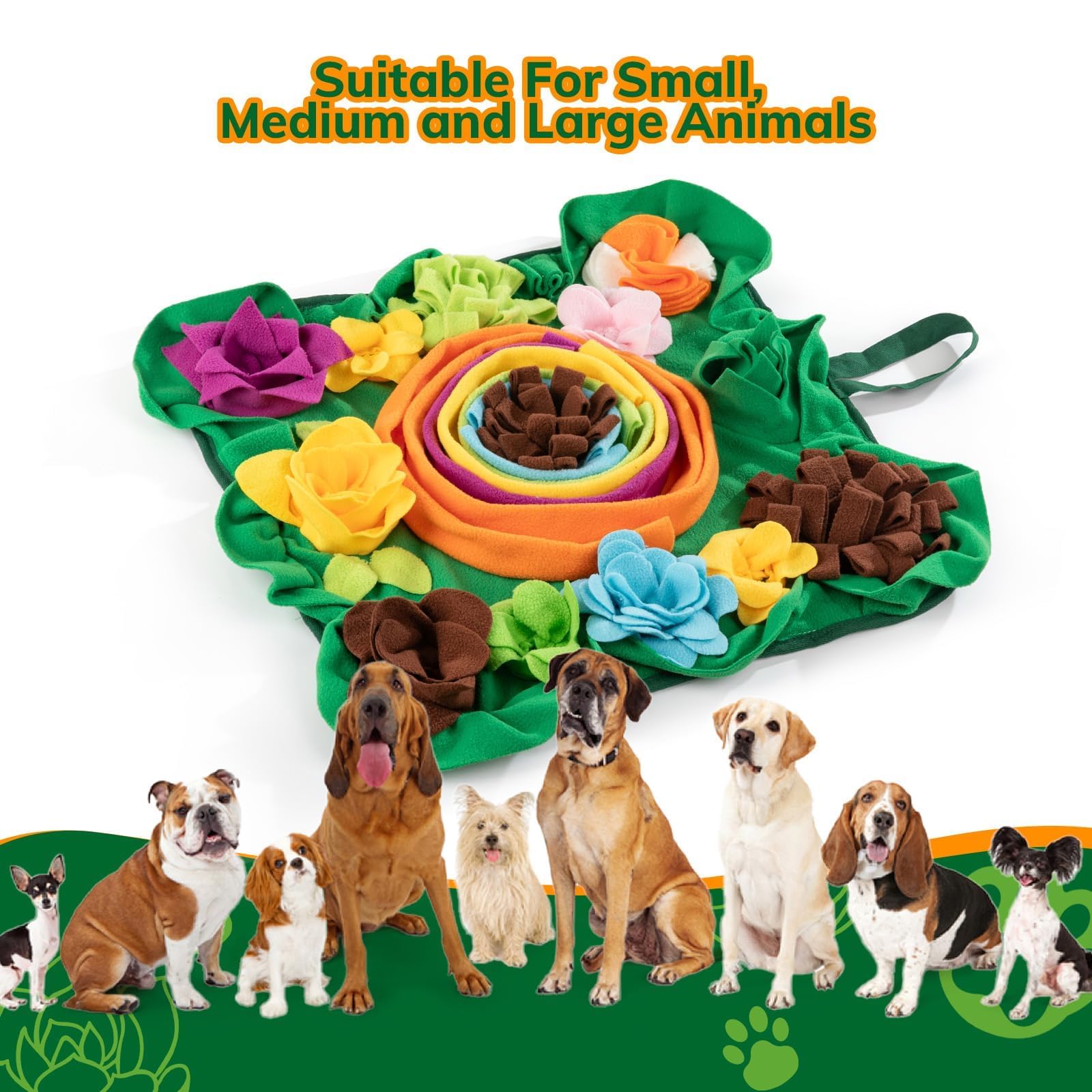 Puhohun Snuffle Mat For Dogs -Interactive Dog Toys To Keep Them Busy | Puppy Puzzle Slow Feeder Treat| Dog Lick Mat Enhancement