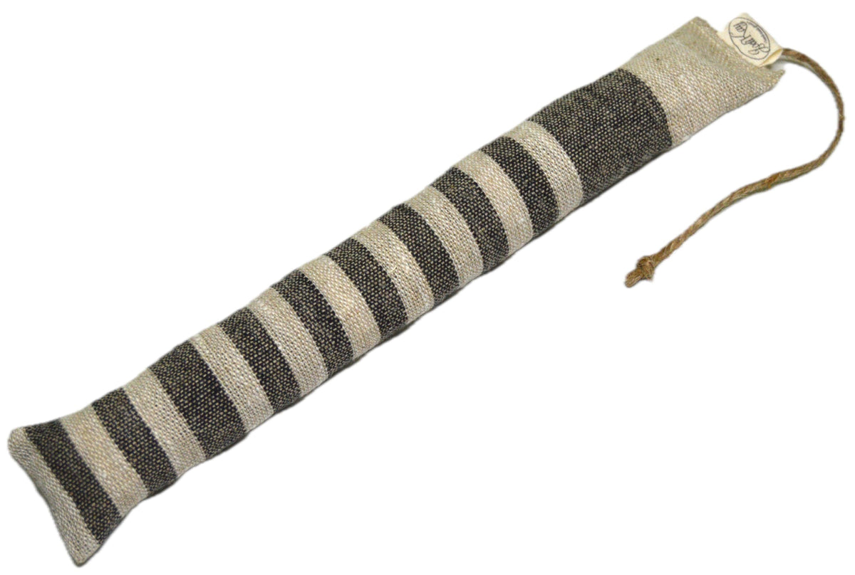 All Natural Kitty Catnip Kicker Handmade Cat Toy (12 Inch, Black Narrow Stripe)