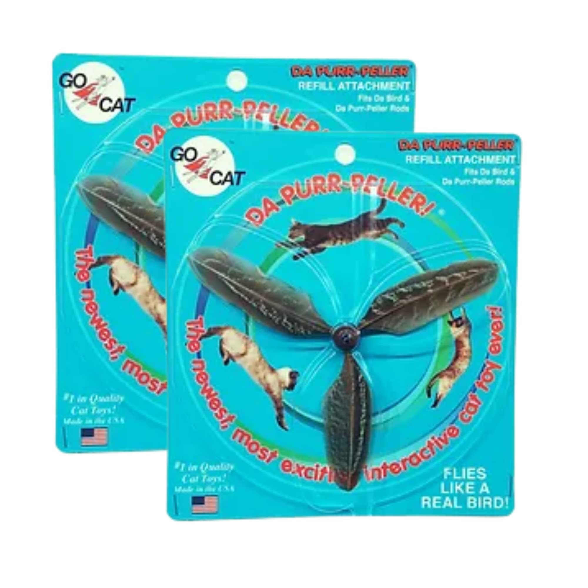 Gocat Da Purr-Peller Cat Toy Refill (2-Pack)