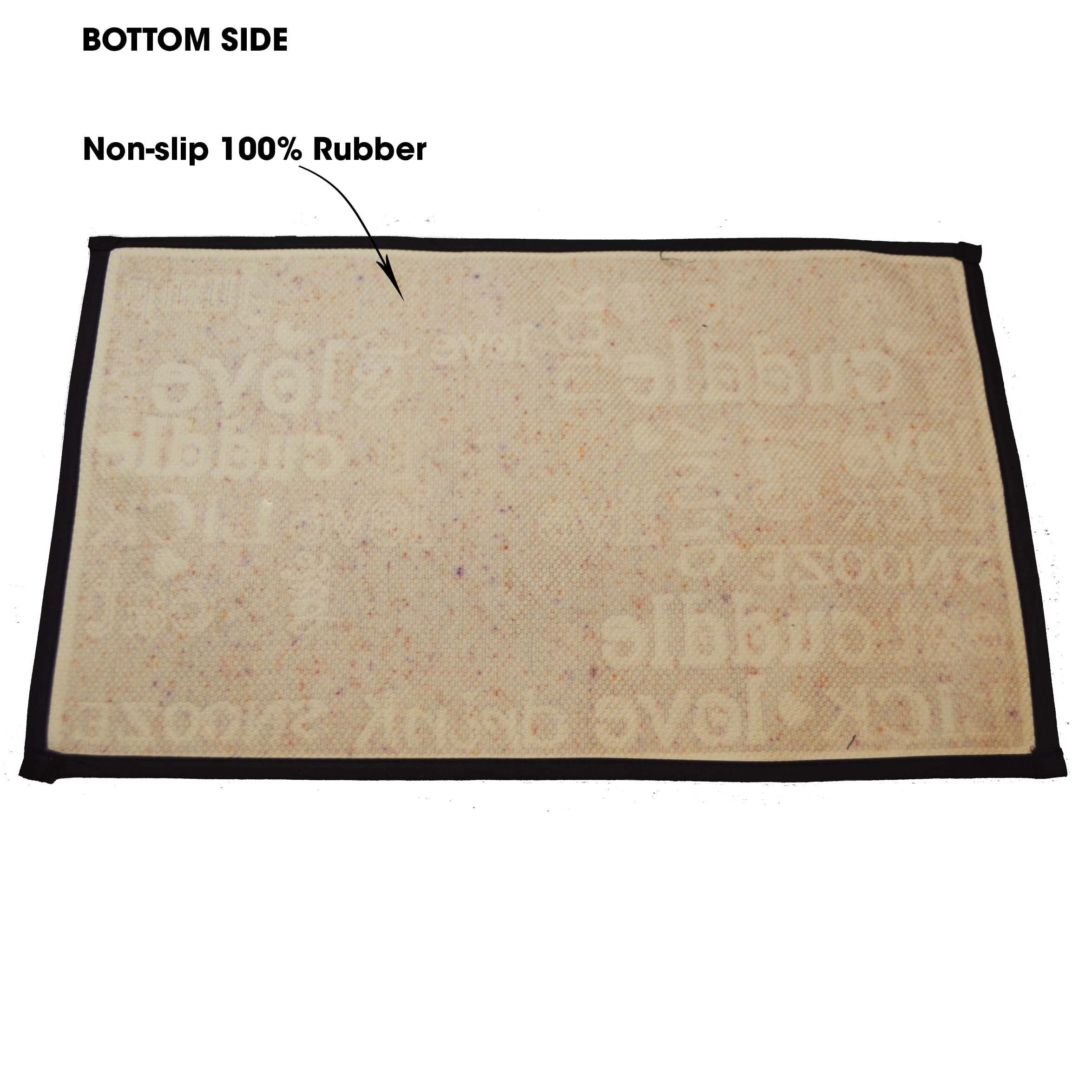 Petrageous 12062 Vintage Tapestry Dog And Cat Non-Skid Machine Washable Mat For Pet Feeding Areas With Rubber Backing 13-Inch By 19-Inch For Dogs And Cats, Grey