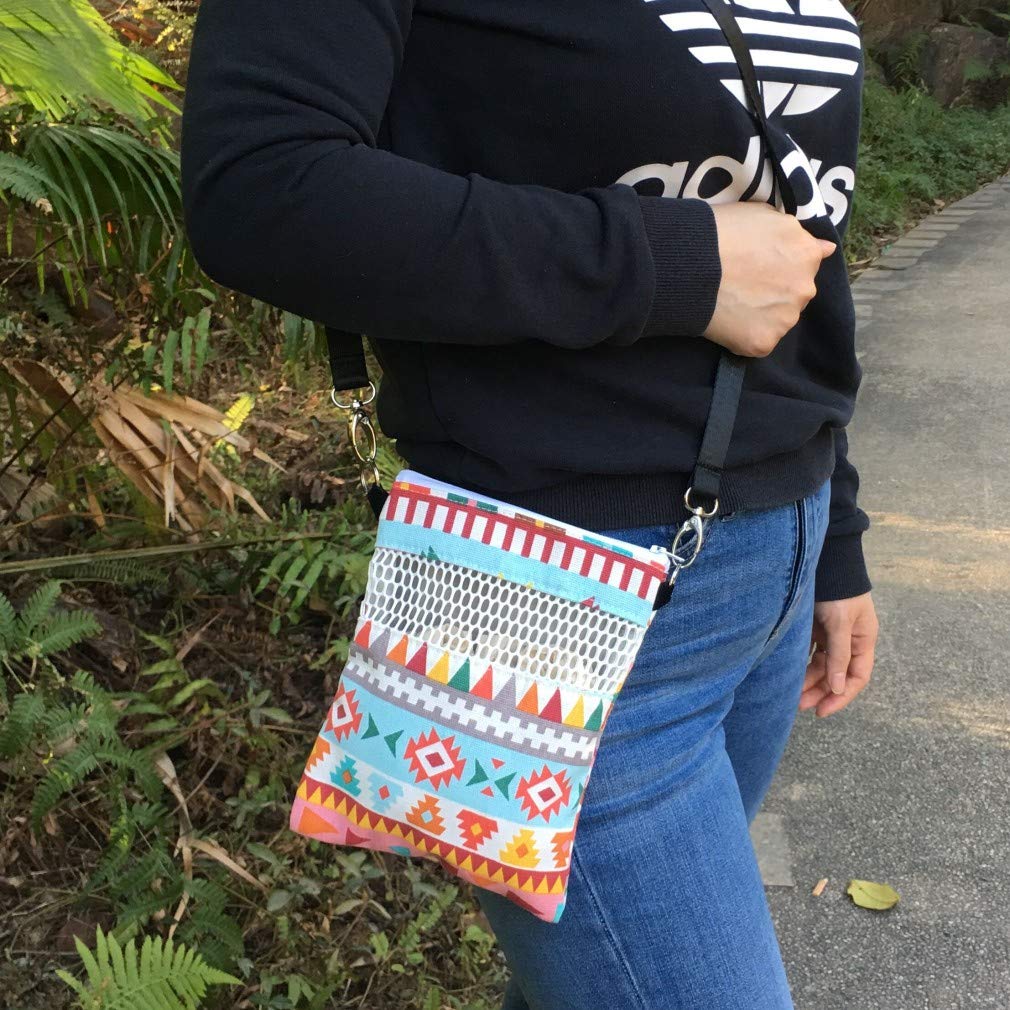 Kintor Sugar Glider Bonding Pouch Carry For Rat Hedgehog Small Pocket Pets (Pink Ethnic, 8.7X6.3Inch)