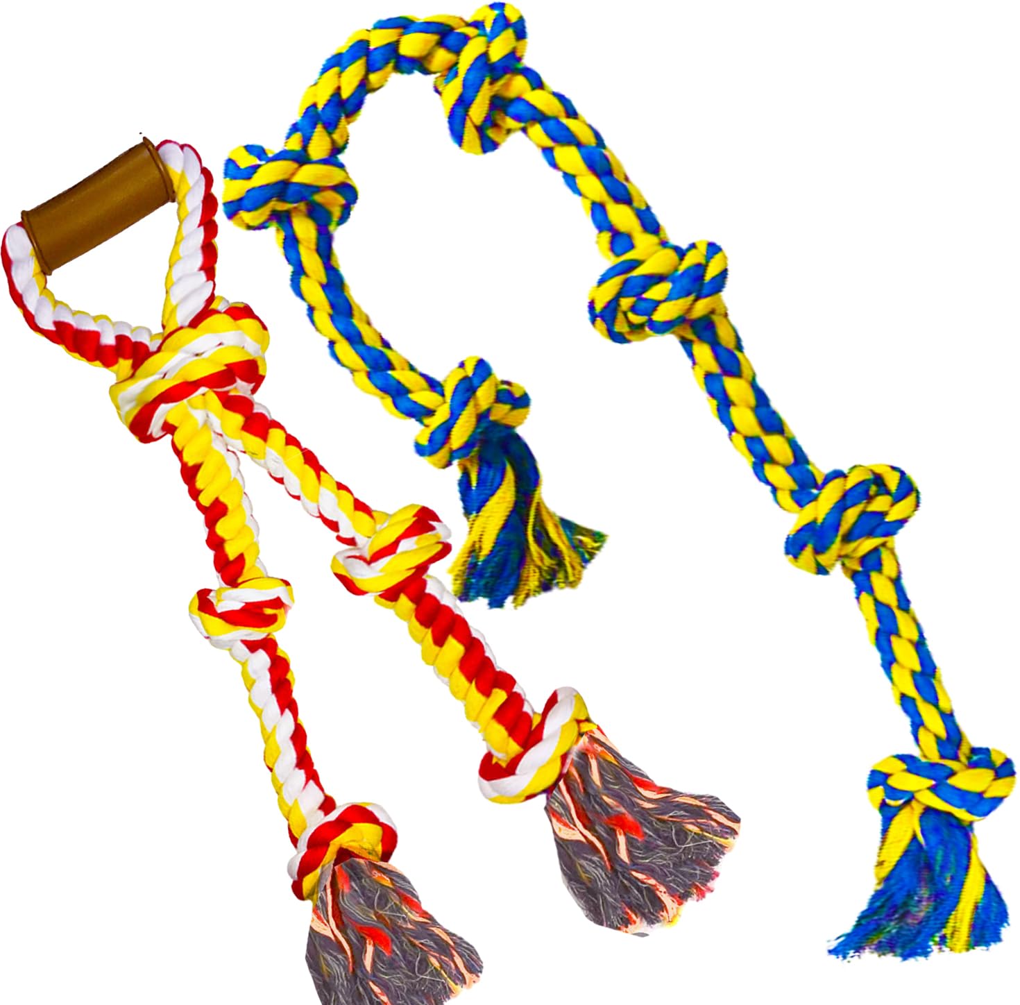 Fejapa Large Dog Rope Toys For Aggressive Chewers - Pitbull Tug Of War, Heavy Duty, Outdoor, Medium To Large Breed, Durable Dog 