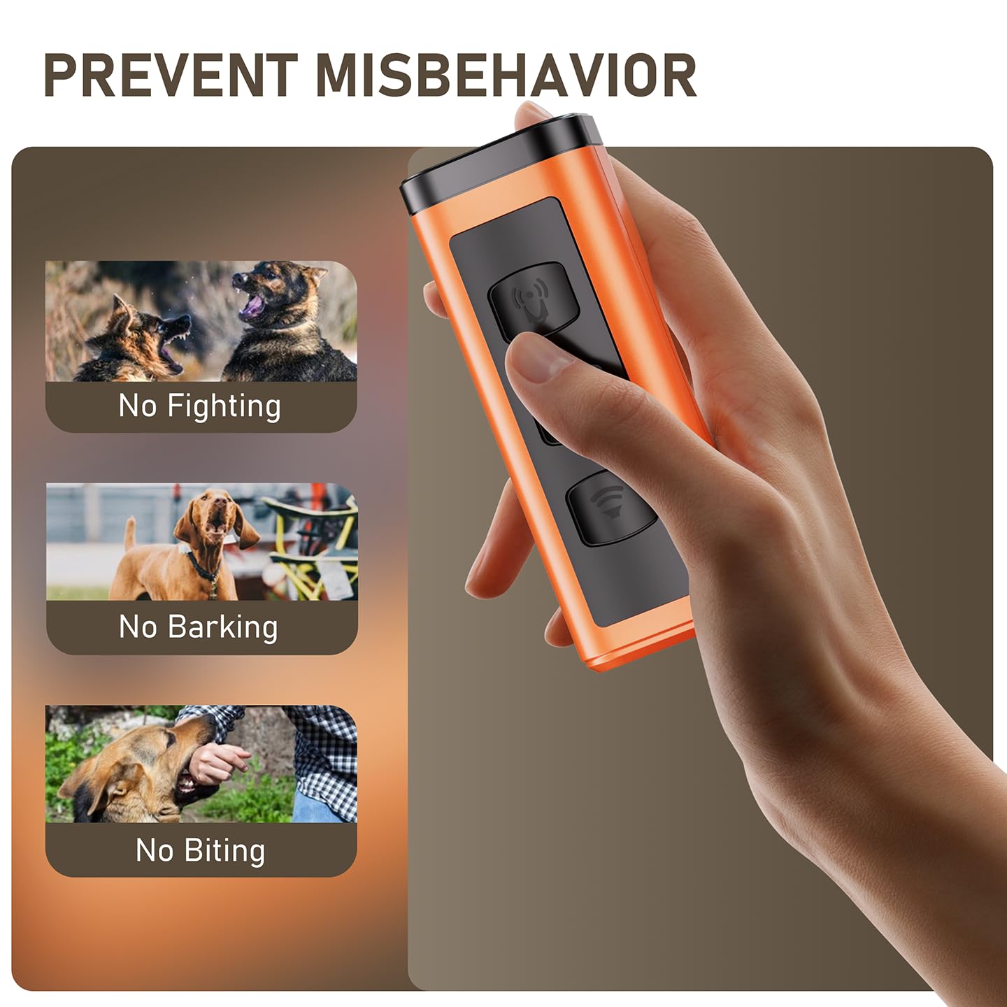 2 Pack Dog Bark Deterrent Devices, Rechargeable Anti-Barking Device For Dogs, 50Ft Long-Range Ultrasonic, Correct Your Dog'S Bad