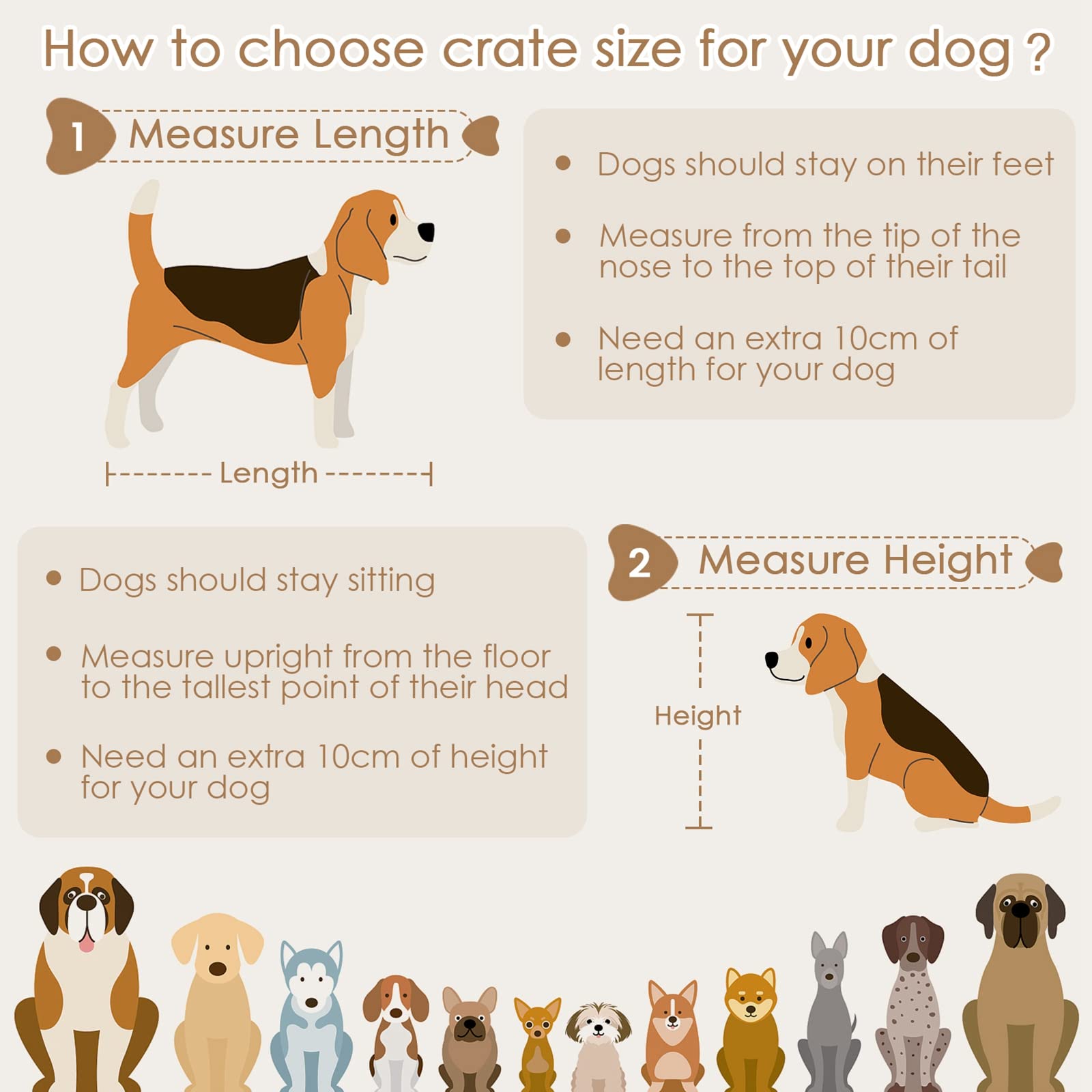 Saudism Small Dog Crate Furniture, Puppy Dog Kennel Indoor, Wood Dog Cage Table with Drawers Storage, Heavy Duty Dog Crate, Jaul