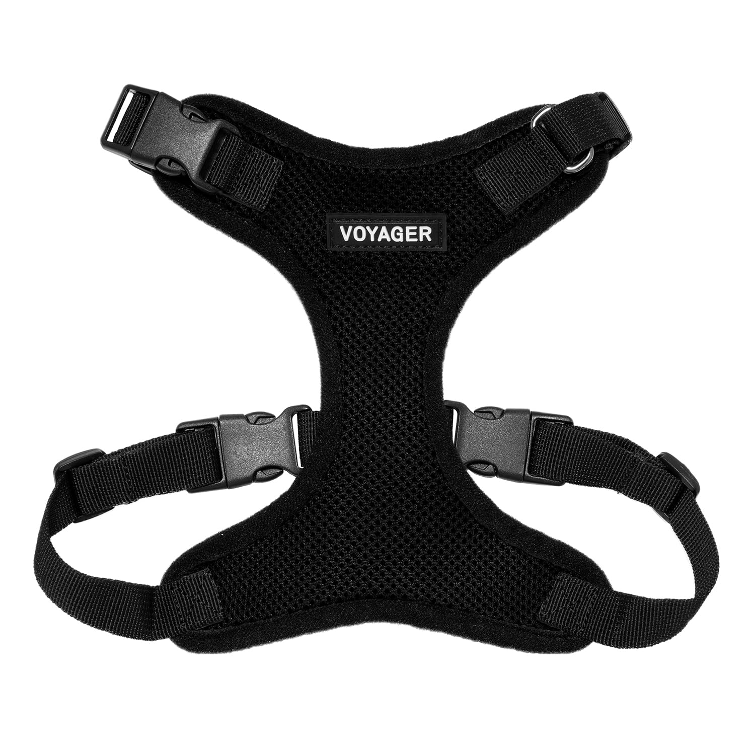 Voyager Step-in Pet Harness - All Weather Mesh, Adjustable Step in Harness for Cats and Dogs by Best Pet Supplies - Black, L