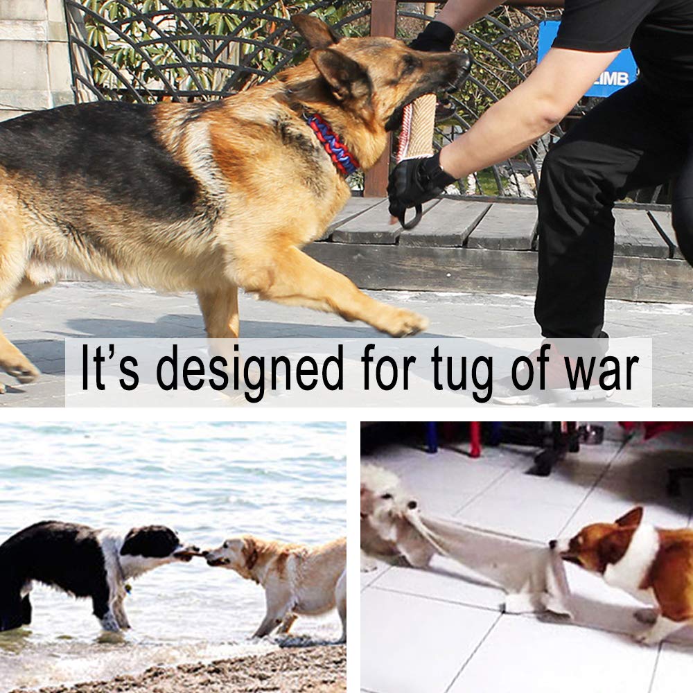 Dog Tug Toy Dog Training Bite Pillow Jute Bite Toy - Best for Tug of War, Puppy Training Interactive Play - Interactive Toys for