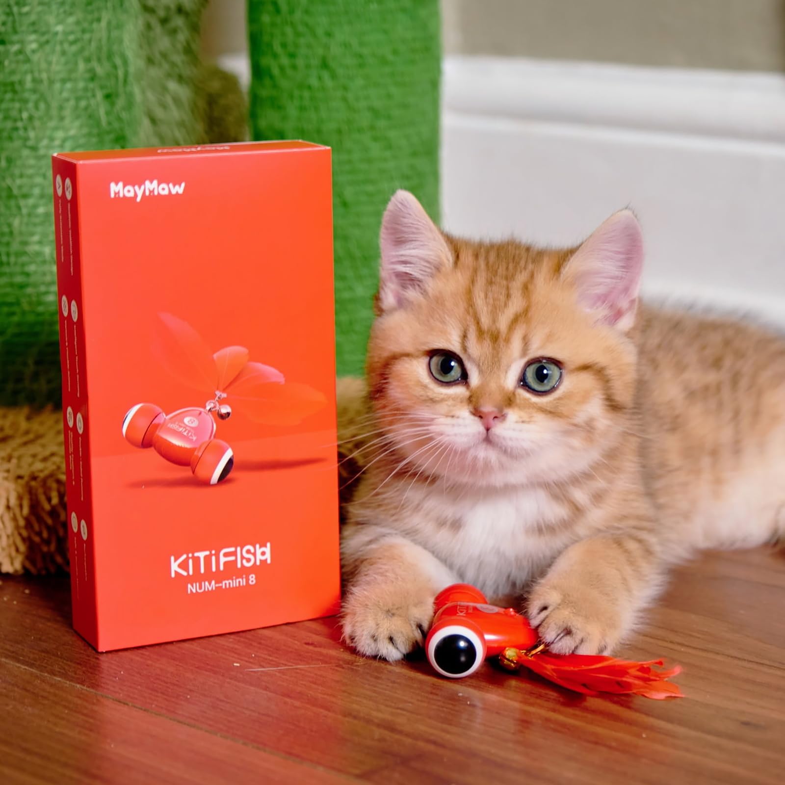 Kitifish Interactive Cat Toy, Automatic Fish Toy With Motion Activation, Usb Rechargeable, Fun Exercise Toy For Indoor Cats And