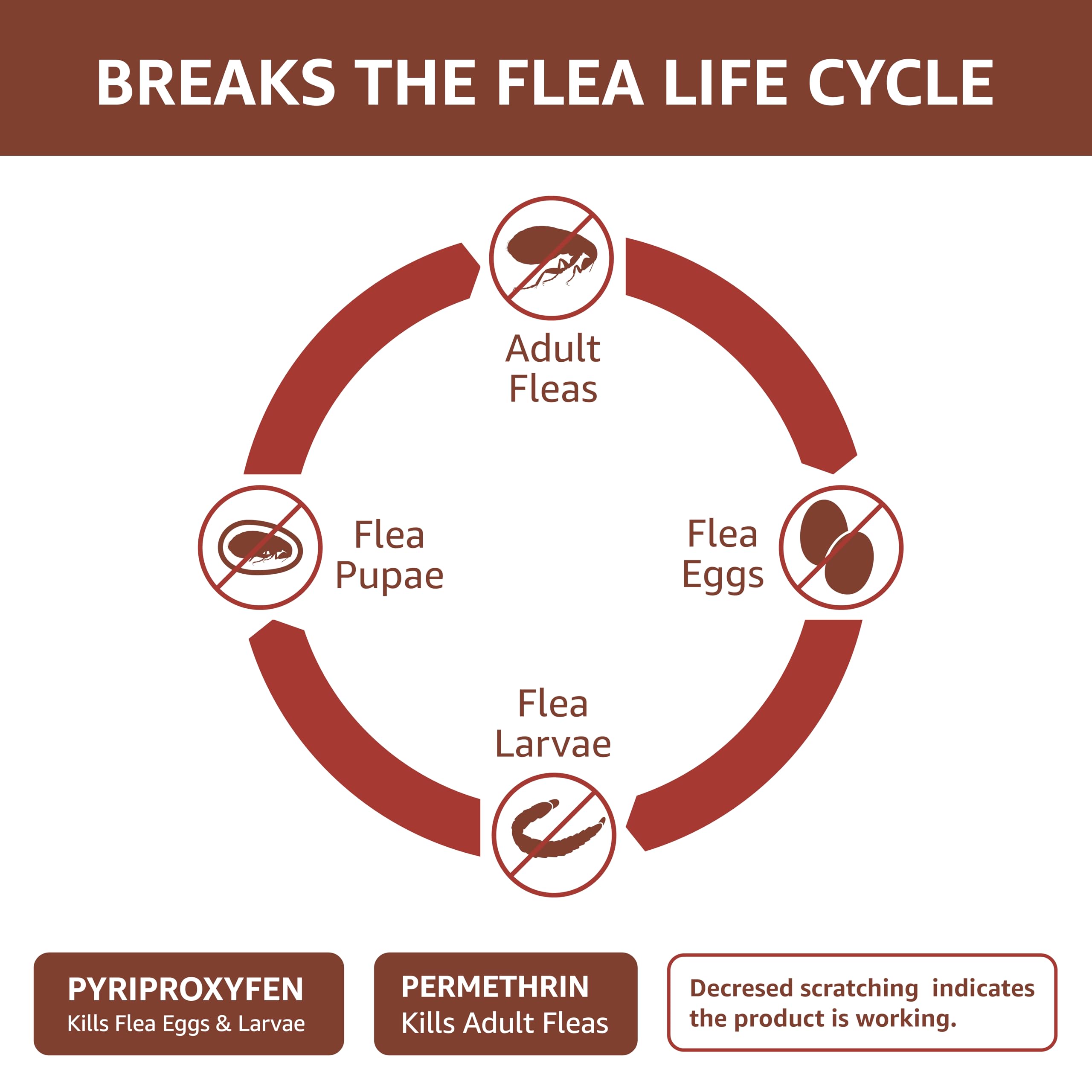 Amazon Basics Flea, Tick & Mosquito Topical Treatment for Large Dogs (21-55 pounds), 6 Count (Previously Solimo)