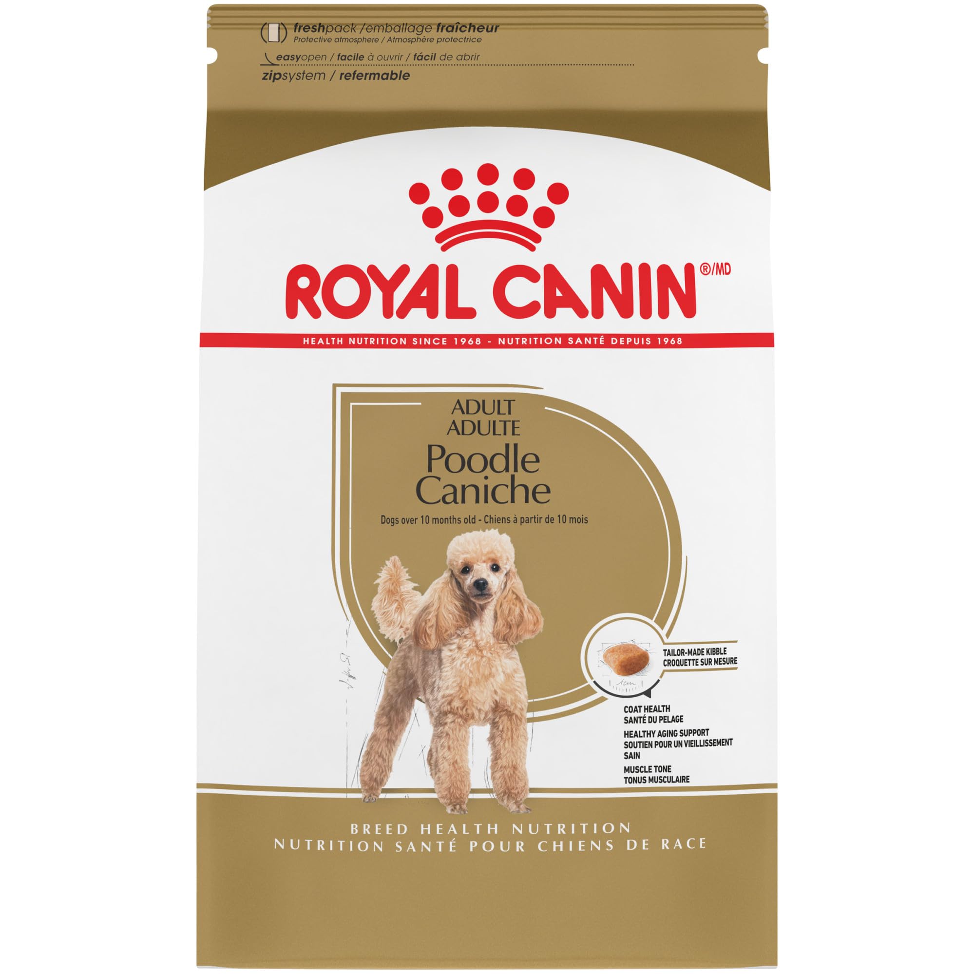 Royal Canin Poodle Adult Breed Specific Dry Dog Food, 10 lb bag