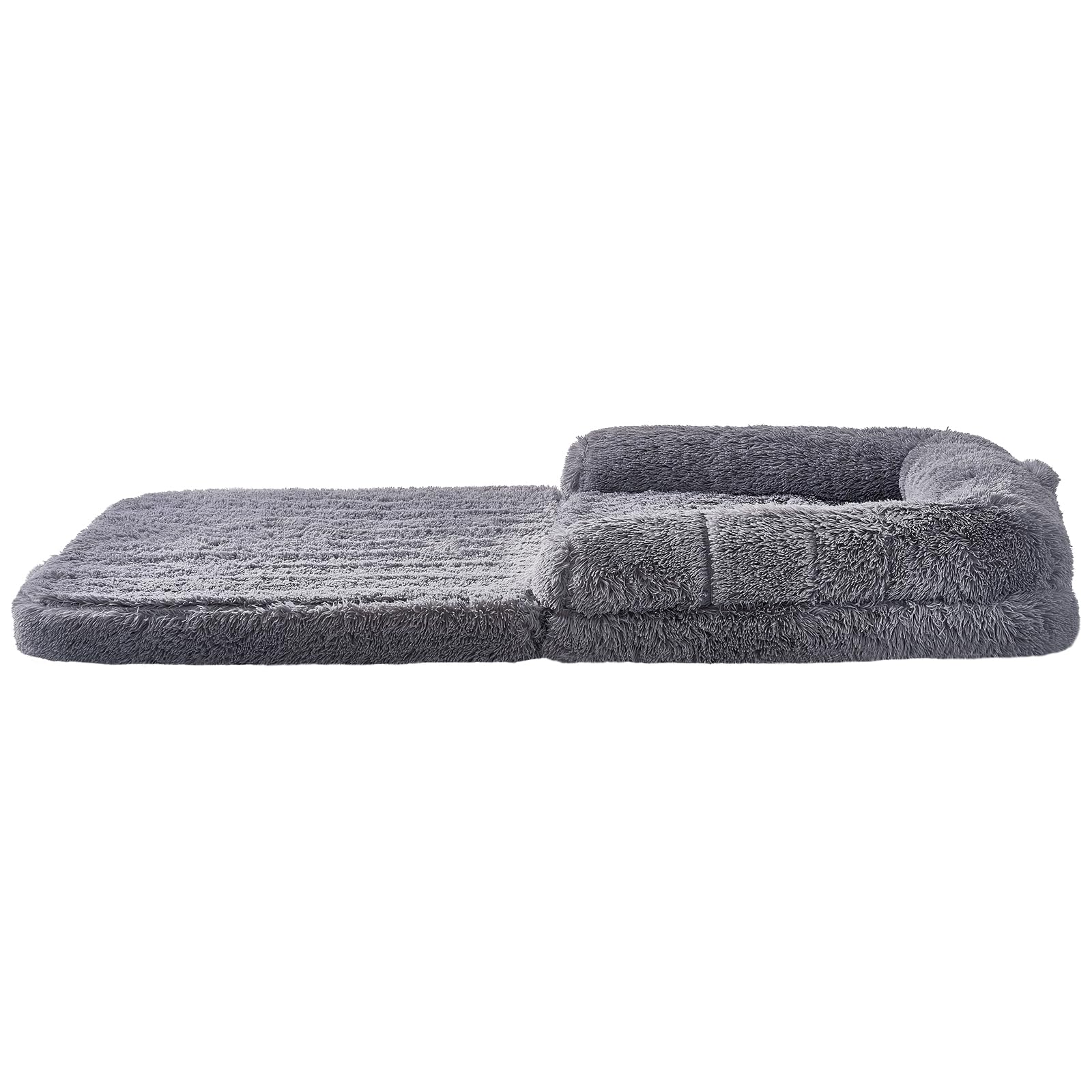 VEVOR Human Dog Bed 72 x48x10in Large Human Size Dog Bed Washable PV Velvet