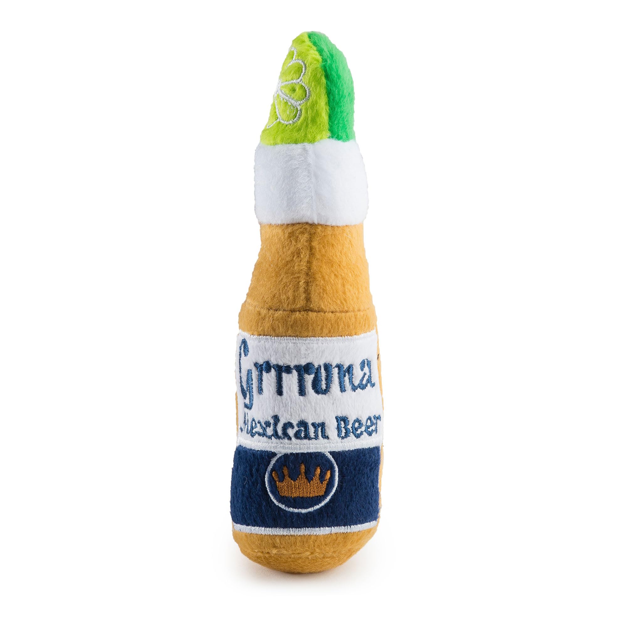 Haute Diggity Dog Grrrona Beer Bottle, Plush Designer Dog Toys with Interactive Squeaker, Stimulating Pet Enrichment, Machine-Wa