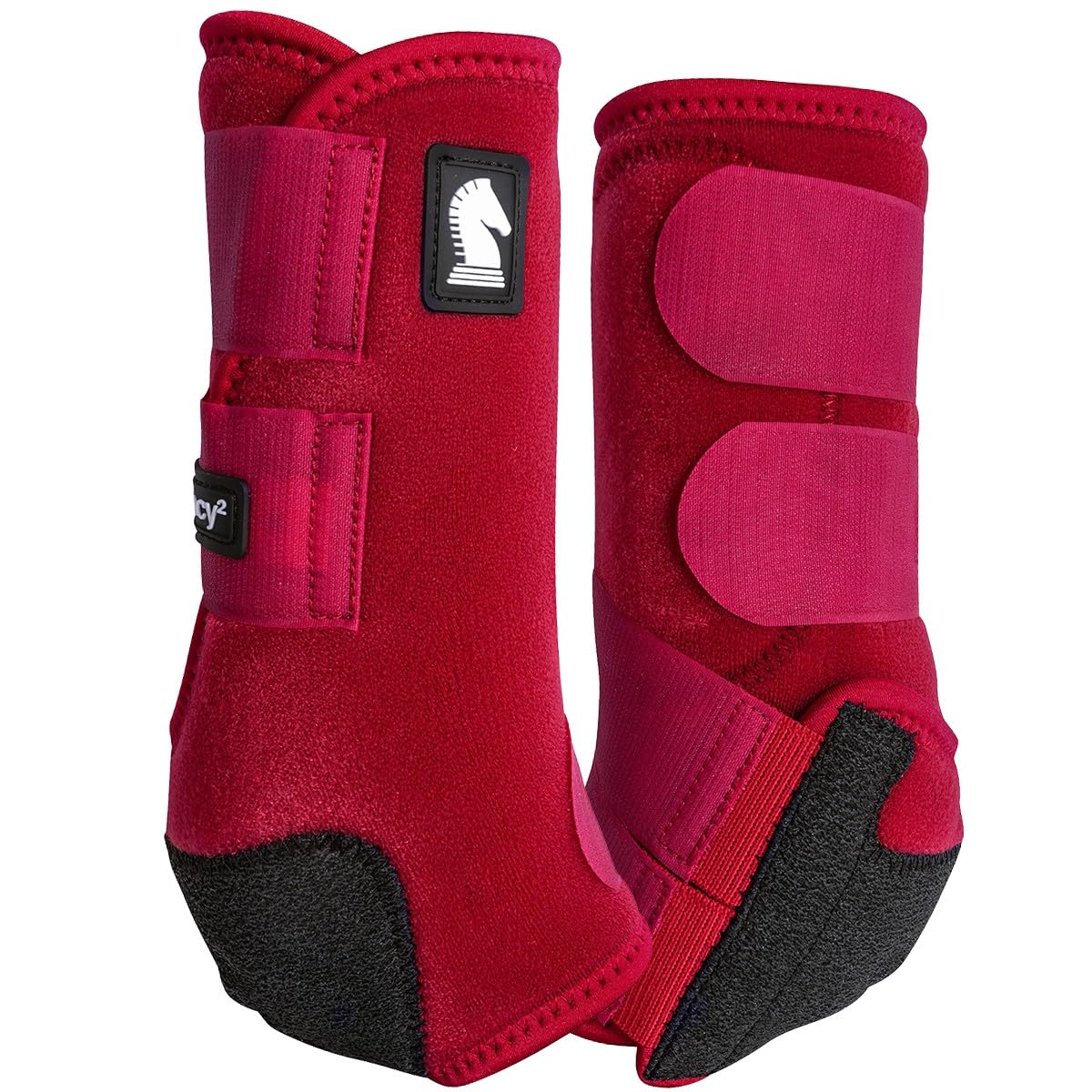 Classic Equine Legacy2 Support Boots, Front (Crimson, Large)