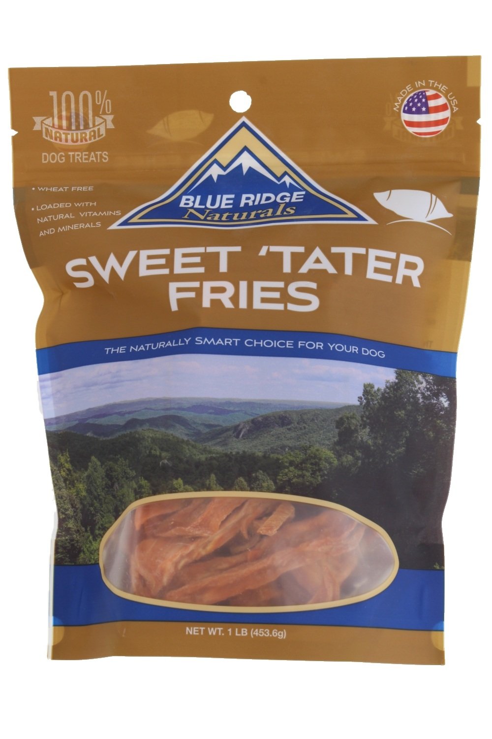 Blue Ridge Naturals - Sweet Tater Fries (1 Lb.) - Naturally Healthy Dog Treats