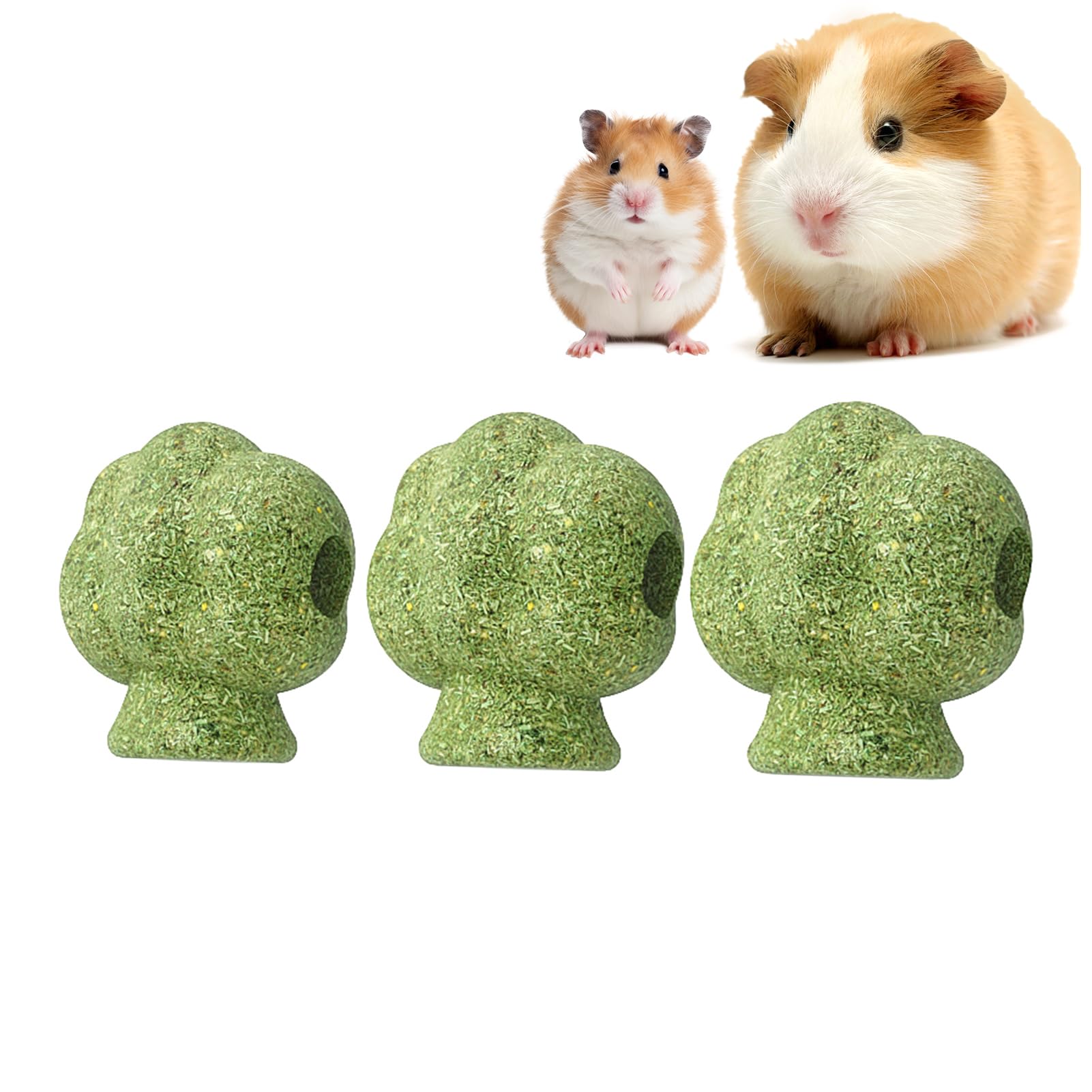 mini&moe Hamster Chew Toys for Teeth - Guinea Pig Chews and Treats Natural Hamster Enrichment Toys Improve Dental Health for Rat