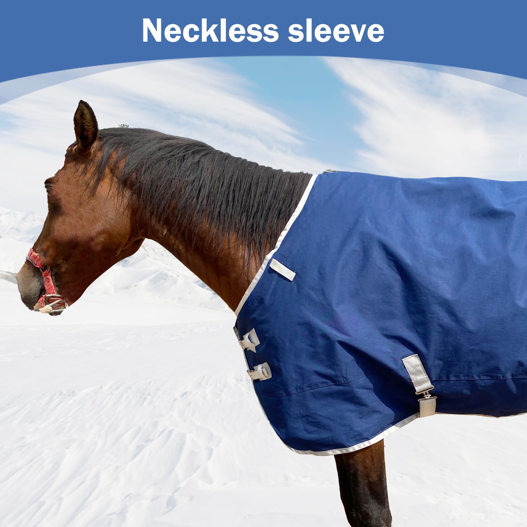 Xuanniao Winter 1200D Premium Turnout Horse Blanket,Medium Weight Waterproof Blanket