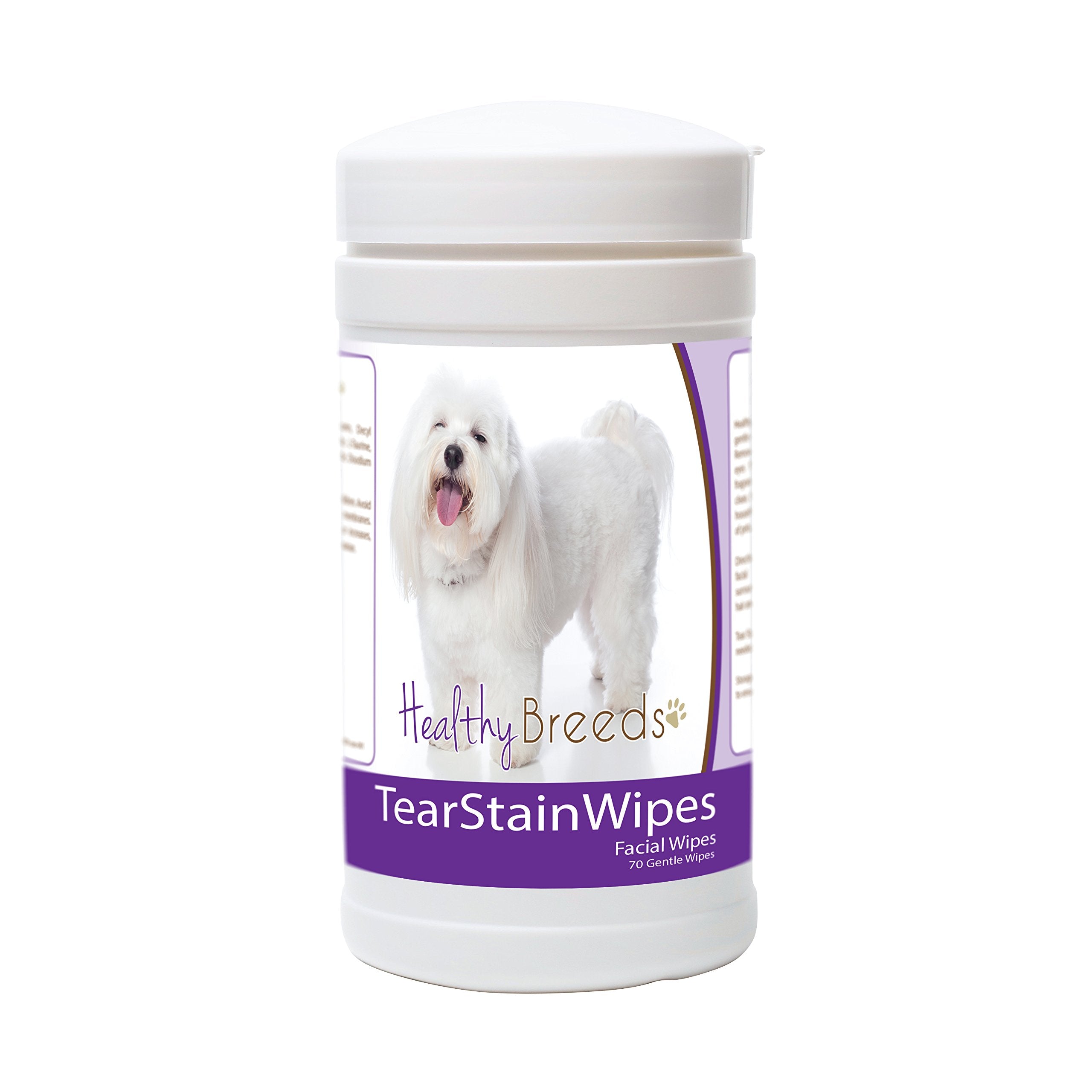 Healthy Breeds Coton De Tulear Tear Stain Wipes 70 Count