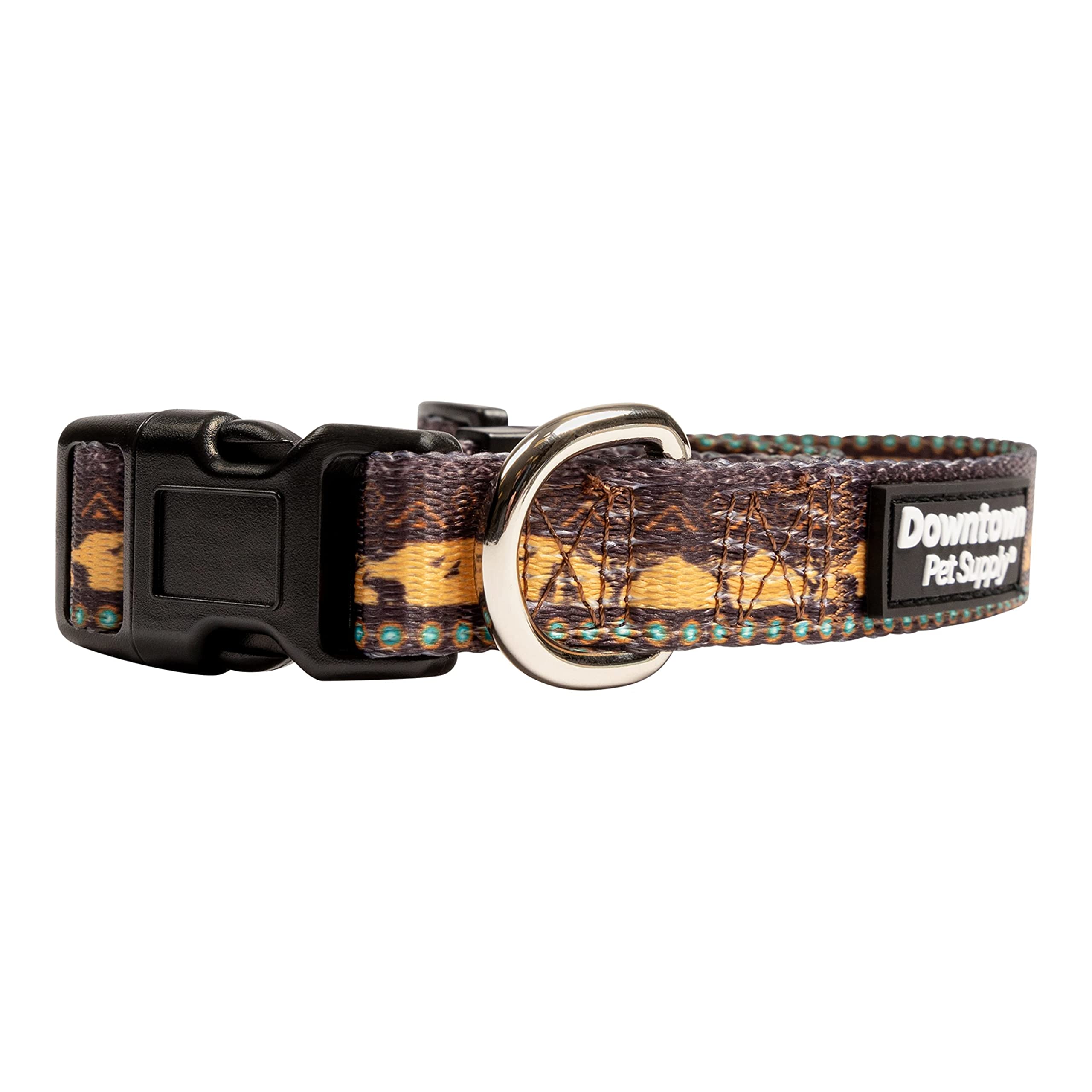 Downtown Pet Supply - Best & Fancy Dog Collar - Lightweight Adjustable With Quick Buckle & D-Ring - Hand Wash Safe - Sahara - M