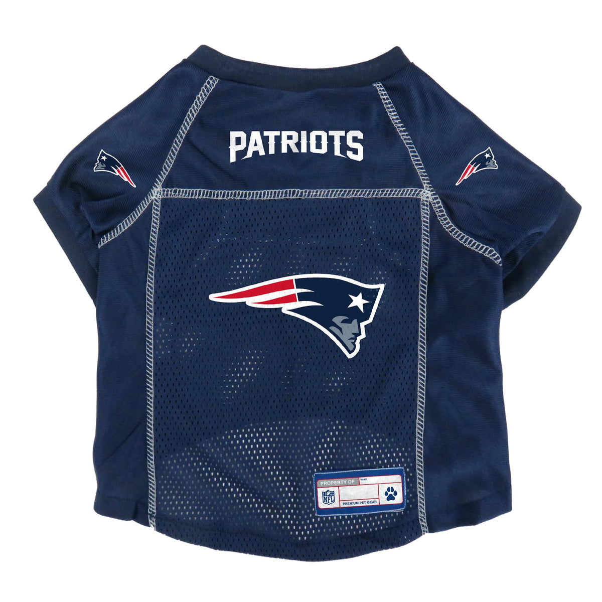 Littlearth Unisex-Adult Nfl New England Patriots Basic Pet Jersey, Team Color, X-Small