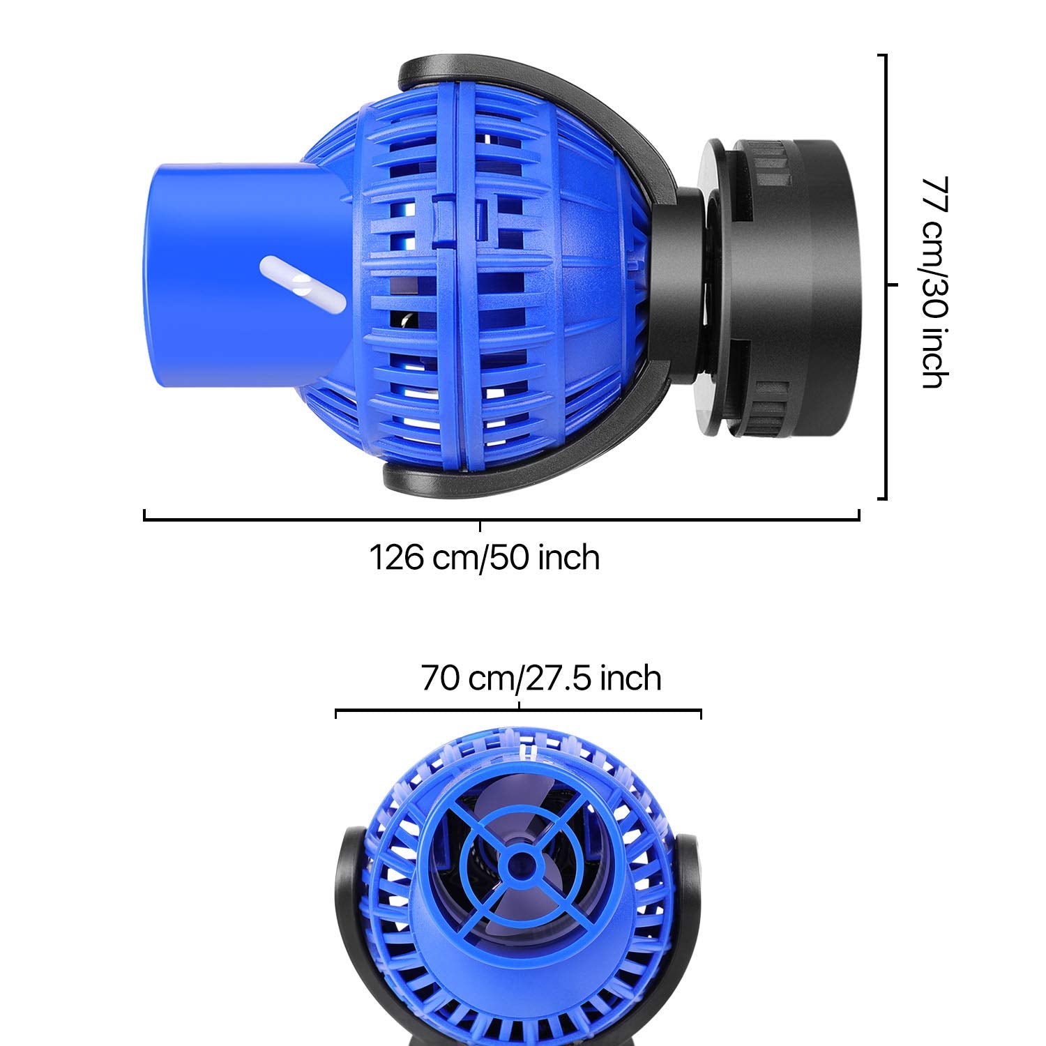 Flexzion Submersible Wave Maker 360 Degree Circulation Pump W/Magnetic Mount & Adjustable Flow Rate For Aquarium Fish Marine Cor