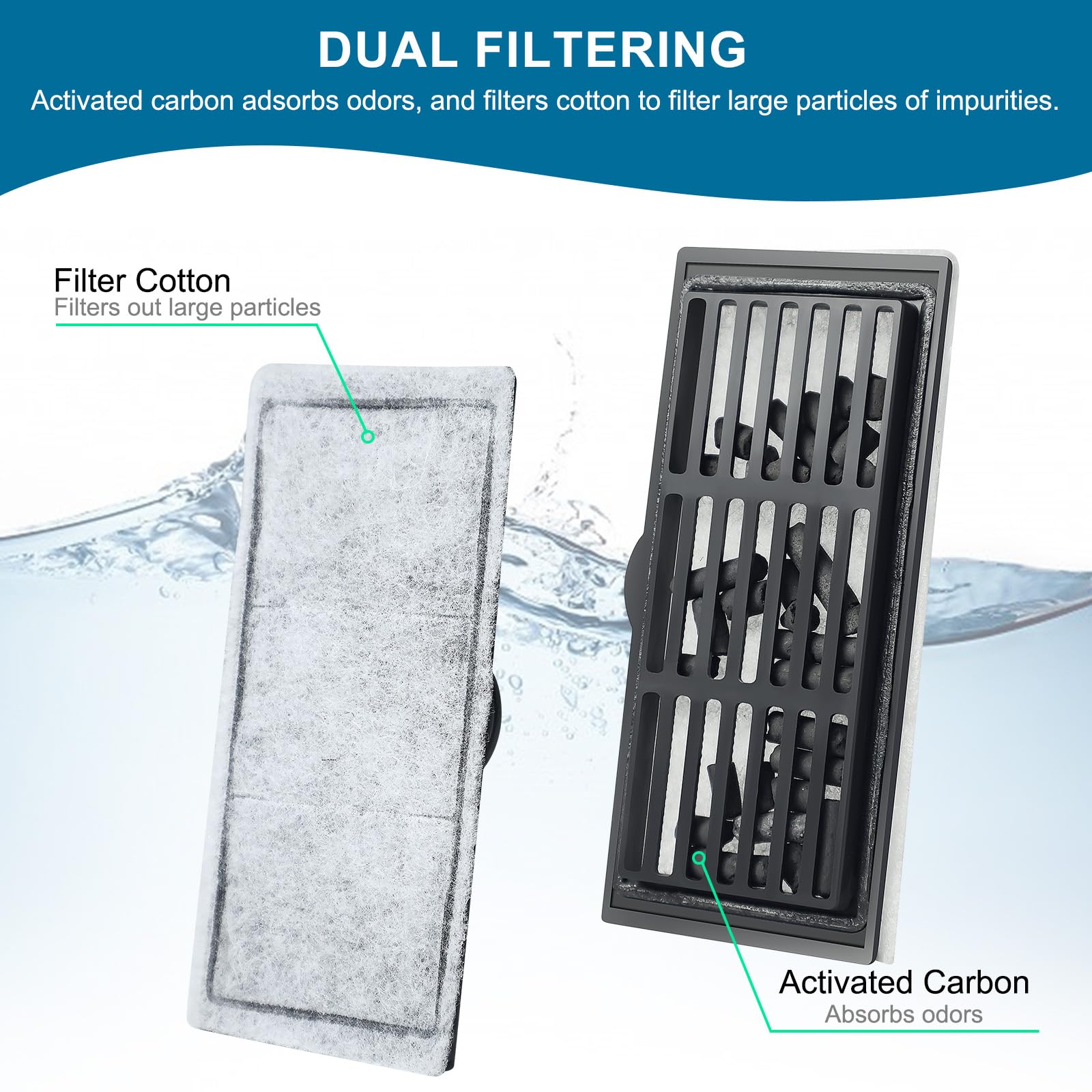 Wedoelsim 6-Piece Set - Integrated Turtle Tank Filtration Accessories
