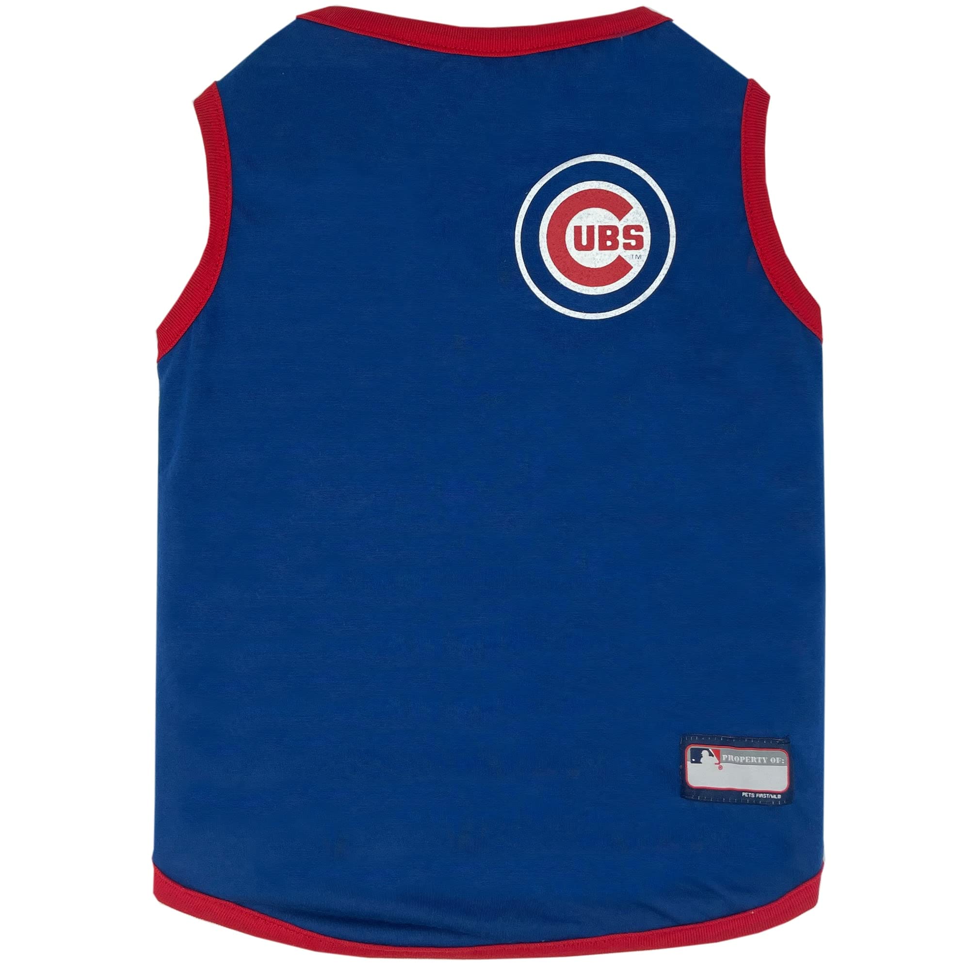 Pets First Mlb Chicago Cubs Reversible T-Shirt,X-Small For Dogs & Cats. A Pet Shirt With The Team Logo That Comes With 2 Designs