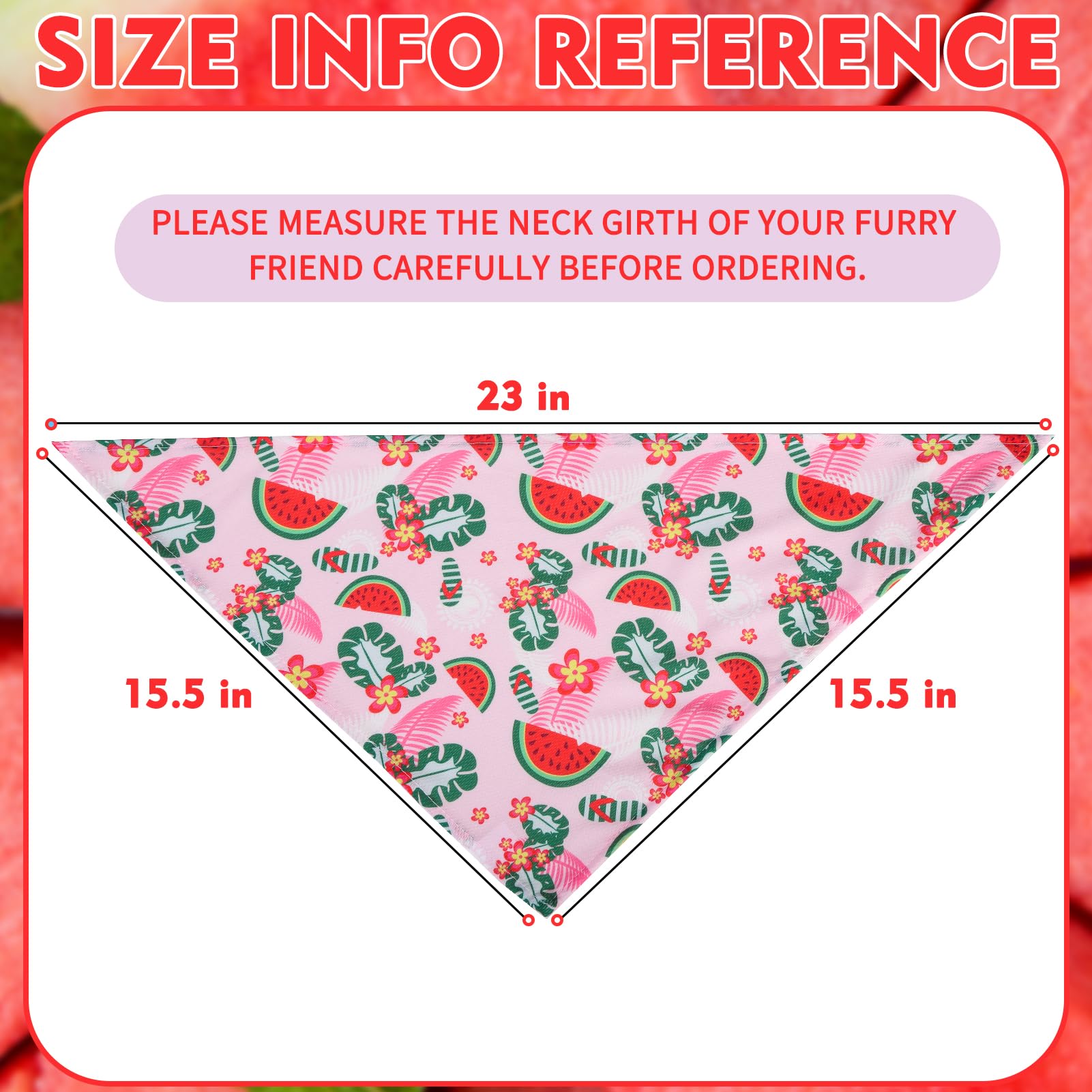 Expawlorer Dog Cooling Bandana - 4 Pack Hawaii Dog Bandanas, Summer Triangle Cool Scarfs Bibs, Hot Weather Pet Neck Cooler With