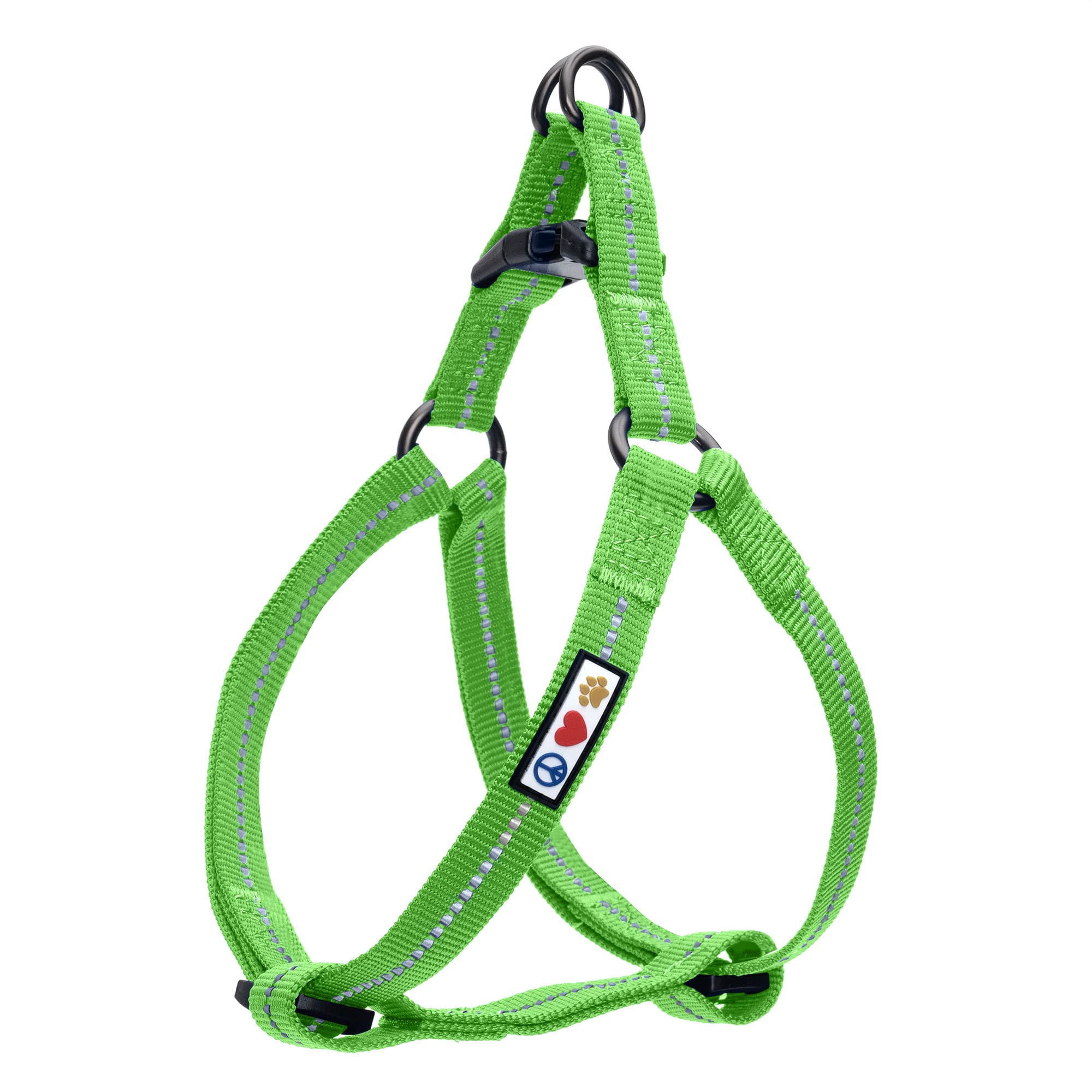 Pawtitas Recycled Dog Harness With Reflective Stitched A Puppy Harness Made From Plastic Bottles Collected From Oceans Large Ear