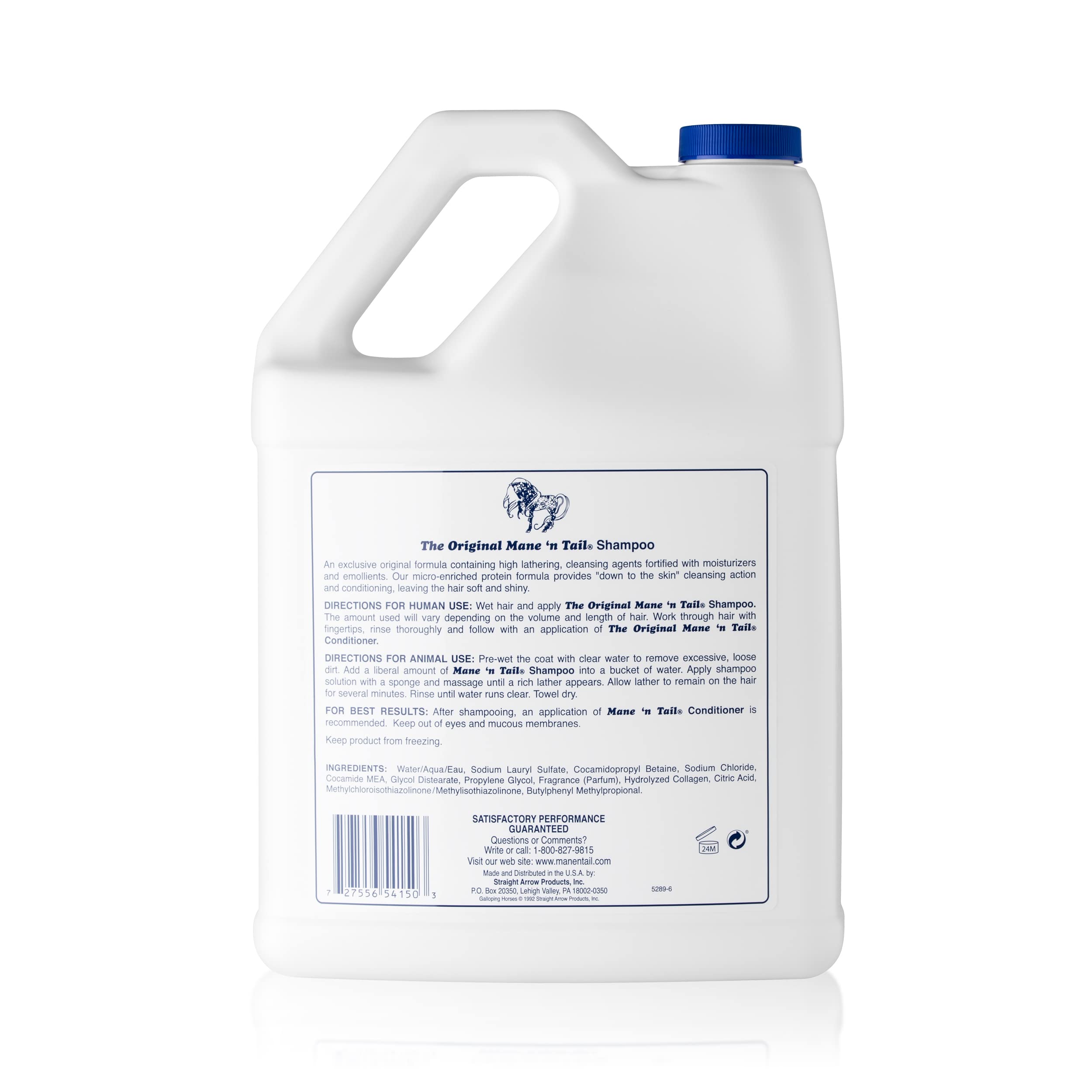 Mane n Tail Original Shampoo for Horses & Humans, for A Down to The Skin Clean (1 Gallon)