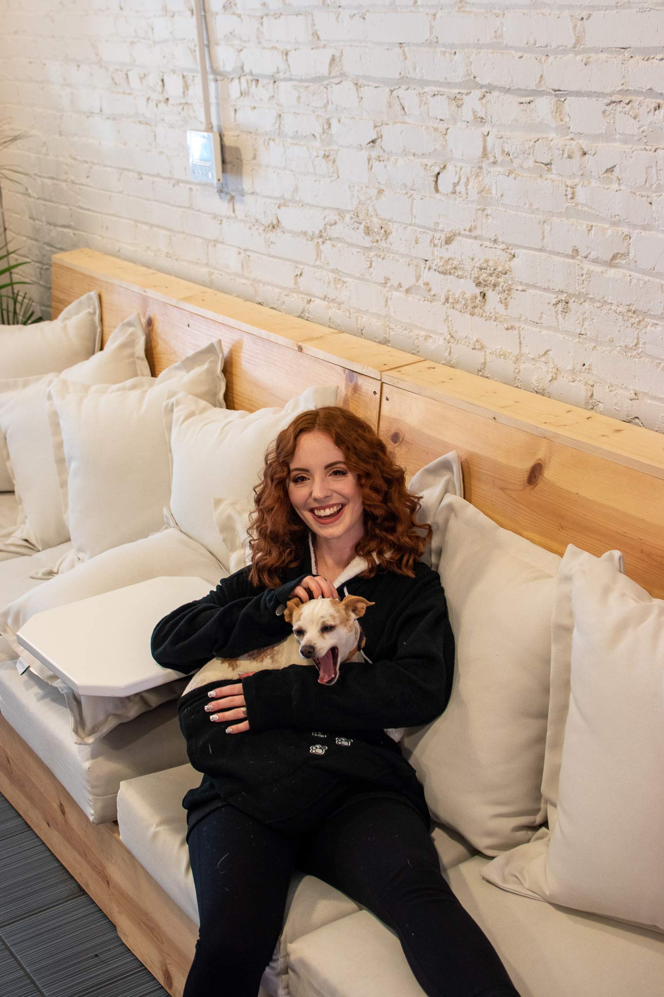 Kei Tomlison Unisex Big Pouch Hoodie Long Sleeve Pet Dog Holder Carrier Sweatshirt (Xx-Large, Black-Fleece)