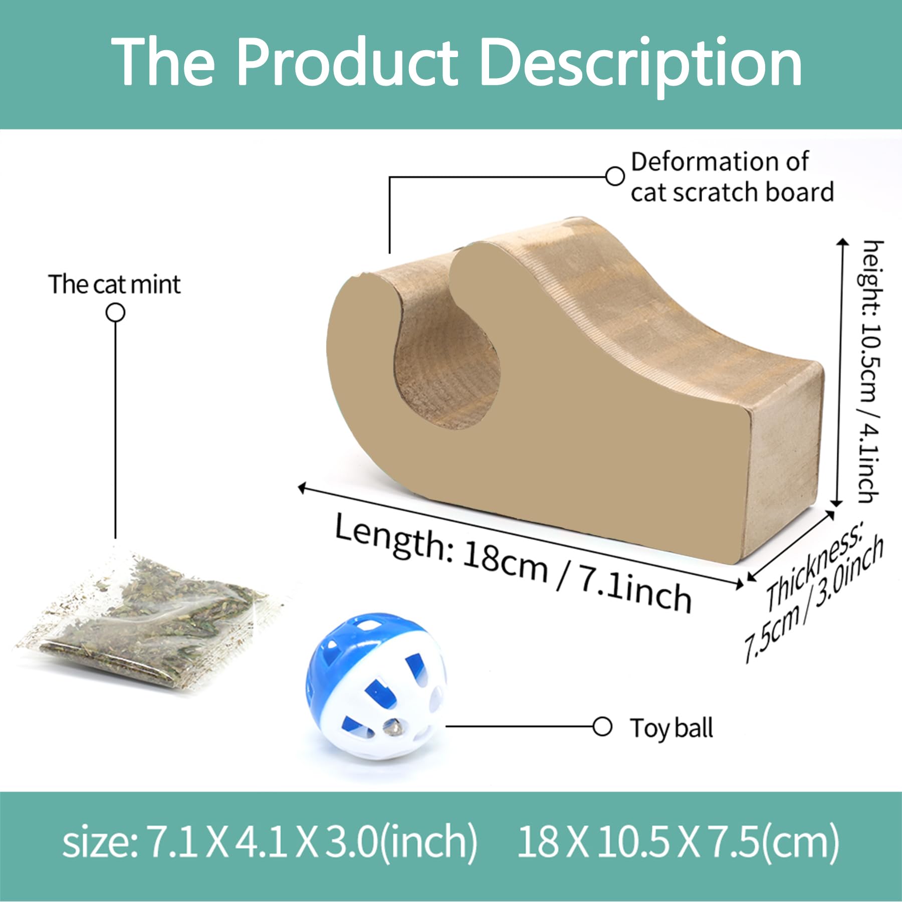 Enkman Kitty Curls Cat Toy Foldable Magic Organ Cat Scratching Board Cat Ball Adventure The Ultimate Interactive Mental Physical