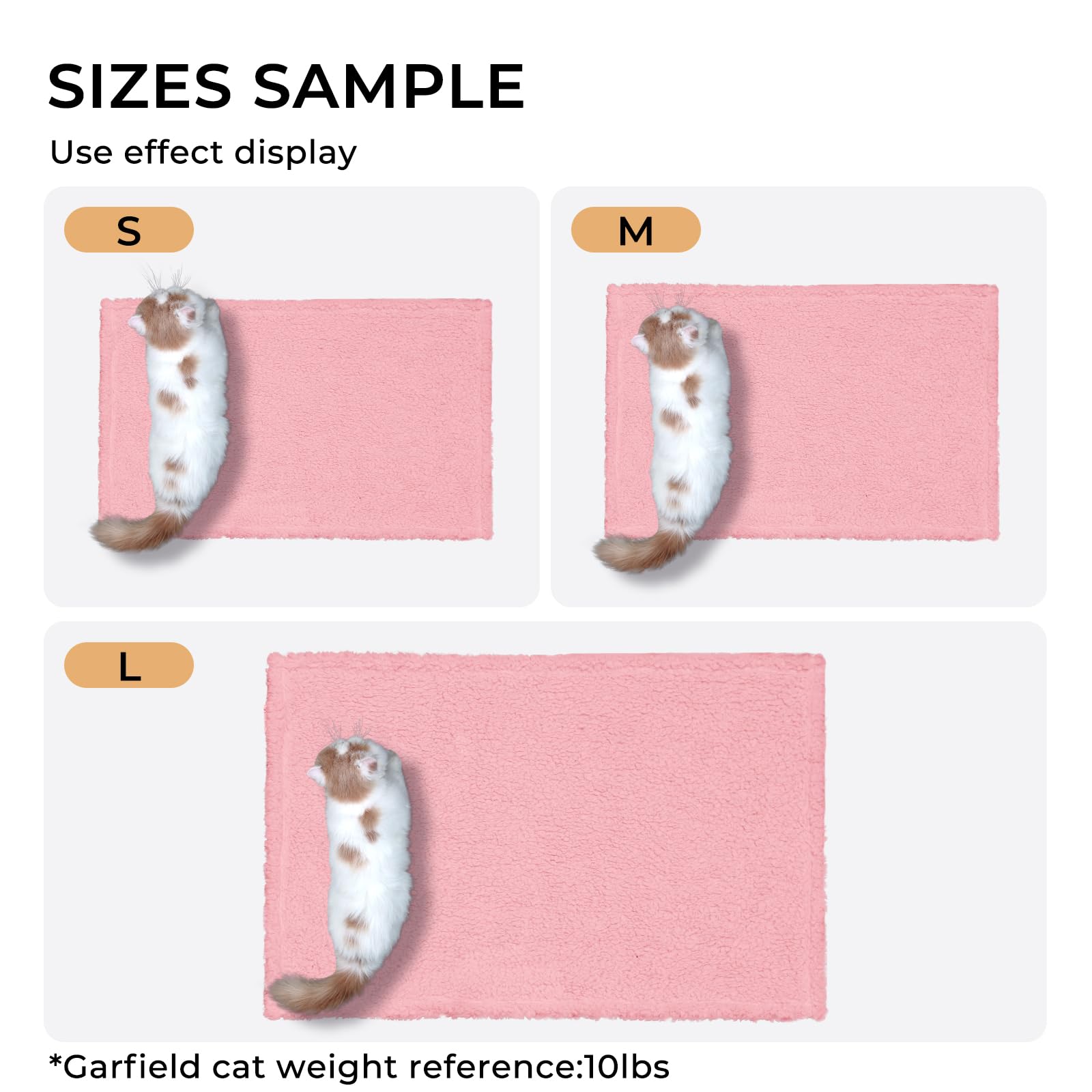 Luciphia 1 Pack 3 Calming Dog Blanket Fluffy Premium Fleece Pet Blankets Soft Sherpa Throw For Dogs Puppy Cat Pink Small (23'' X