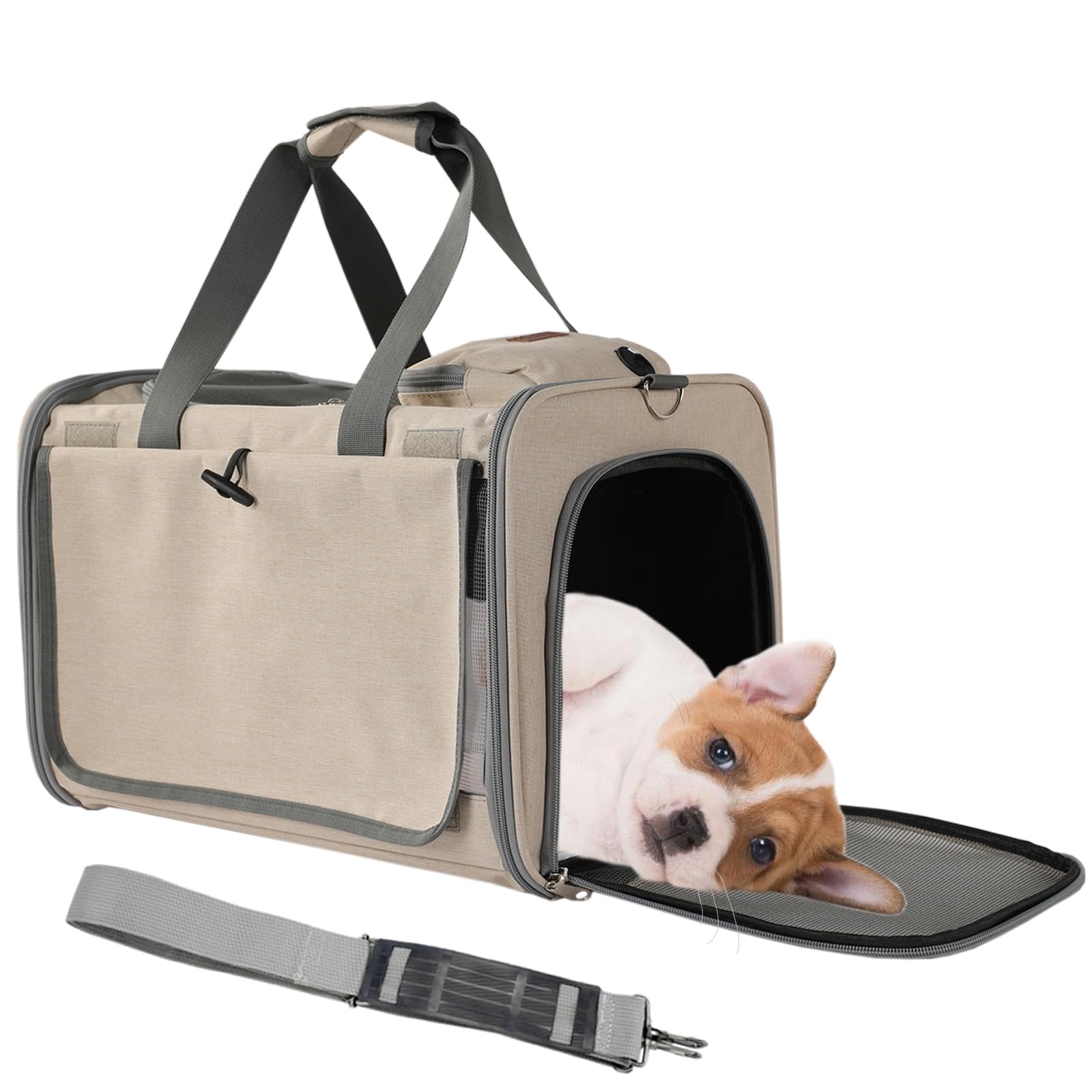 Patazone Small Dog Carrier Pet Bag For Small Dogs Cats Carriers Softsided,Large Pocket,Breathable,Light Weight,Sunshine Protecti