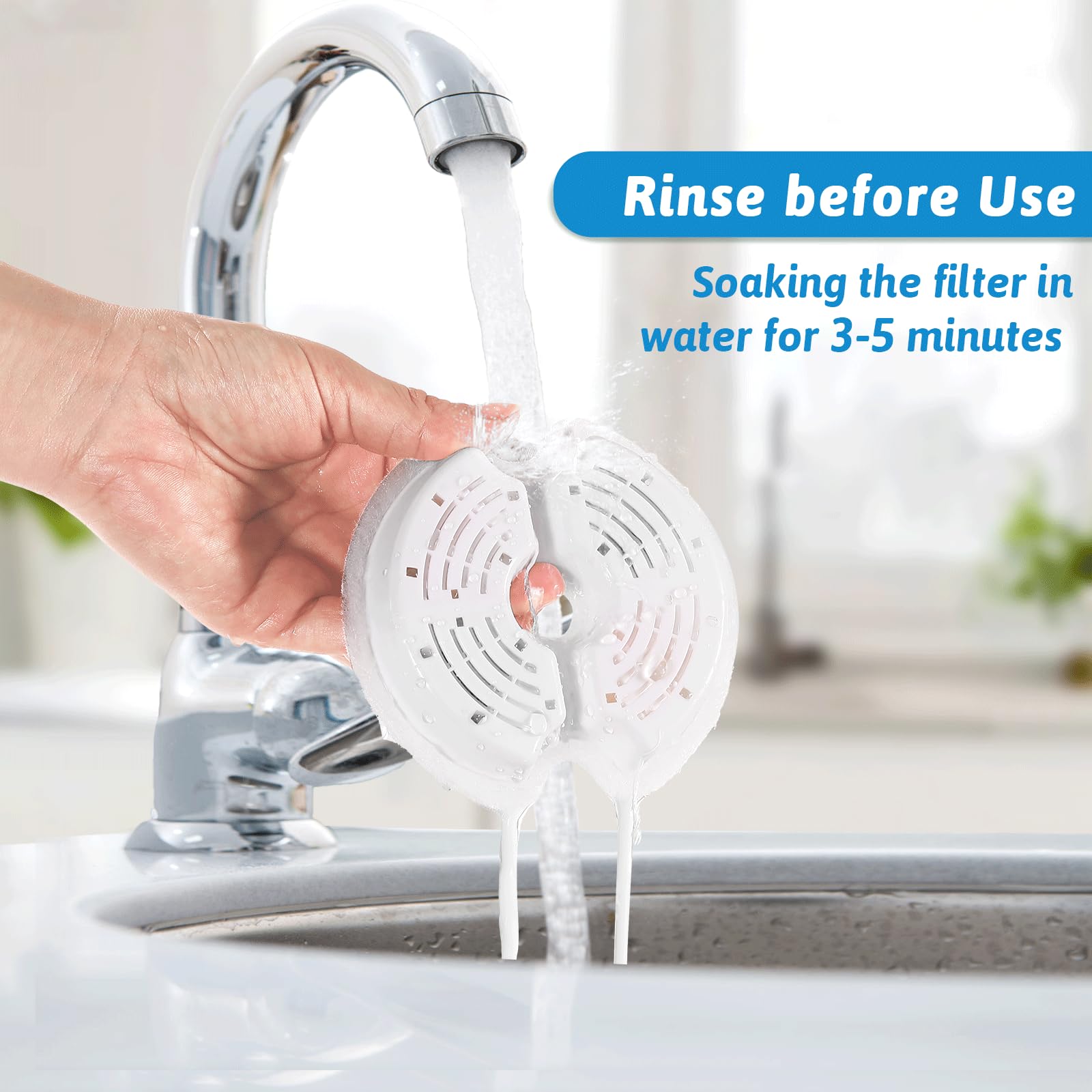 Cat Water Fountain Filters for 84oz/2.5L Stainless Steel Pet Fountain and 67oz/2.0L Plastic Cat Drinking Fountain, 4 Pack Pet Re