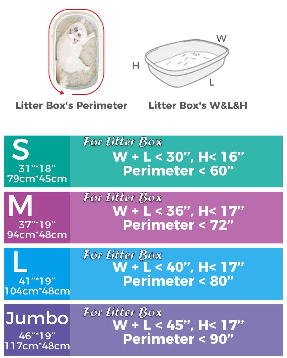 Kropbom Cat Litter Box Liners,20 Count 37'' X 19'' Large Extra Durable Heavy Duty Litter Pan Liner Bags With Drawstring For Pet