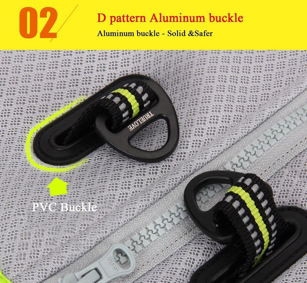 Sgoda Dog Cooling Vest Harness Cooler Jacket Grey Green Small